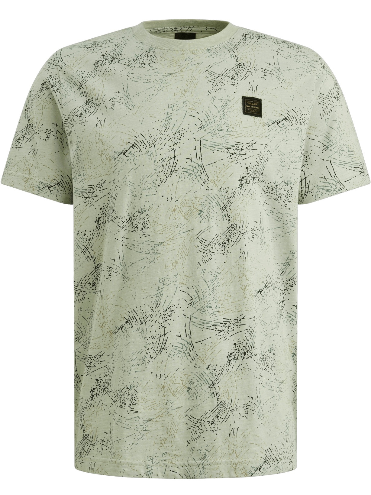 PME Legend T-shirt print  PTSS2604588 Midden groen