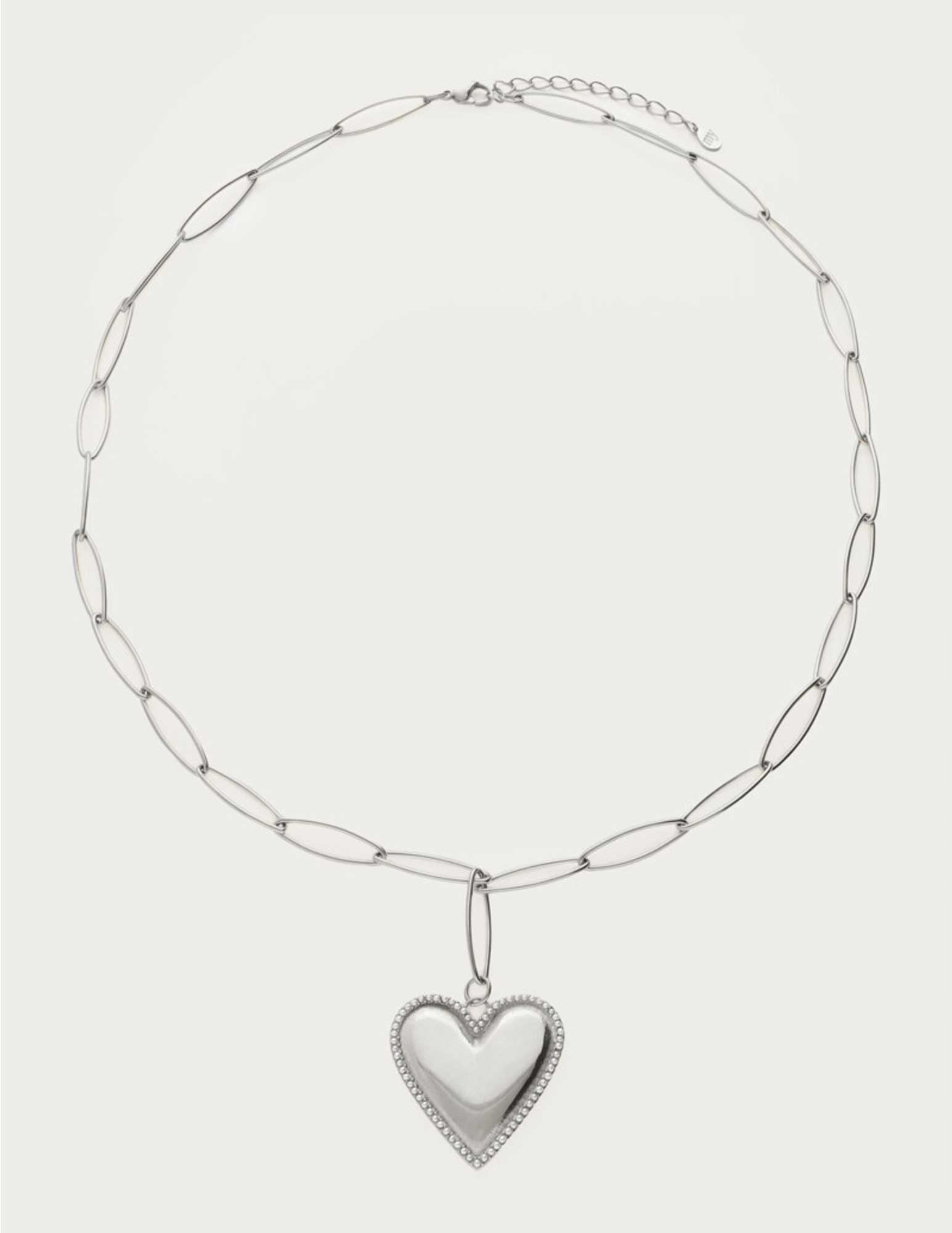 My Jewellery Heart pearls chain ketting MJ13060 Zilver