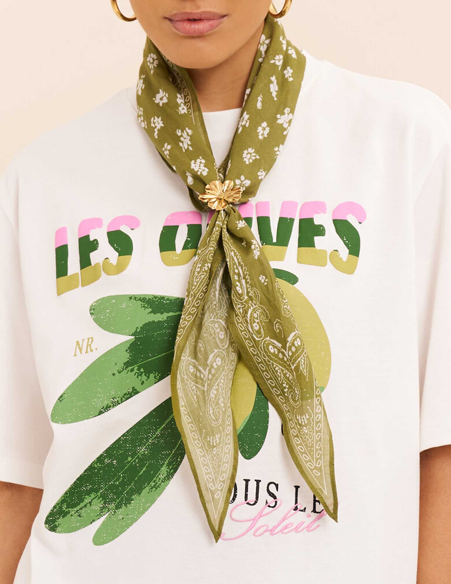 My Jewellery Sjaal paisley print MJ15992 Groen
