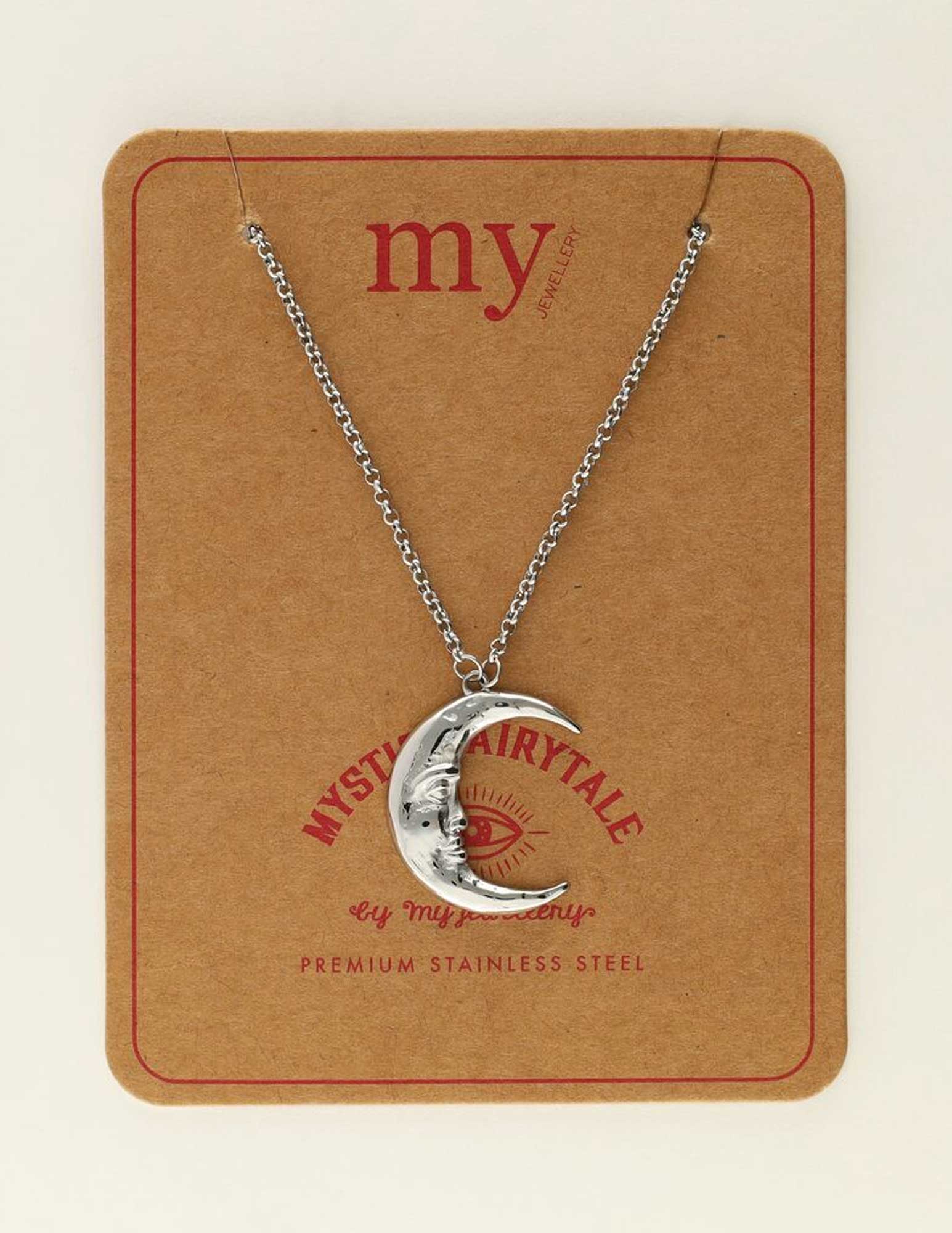 My Jewellery Mystic ketting met maan MJ09425 Zilver