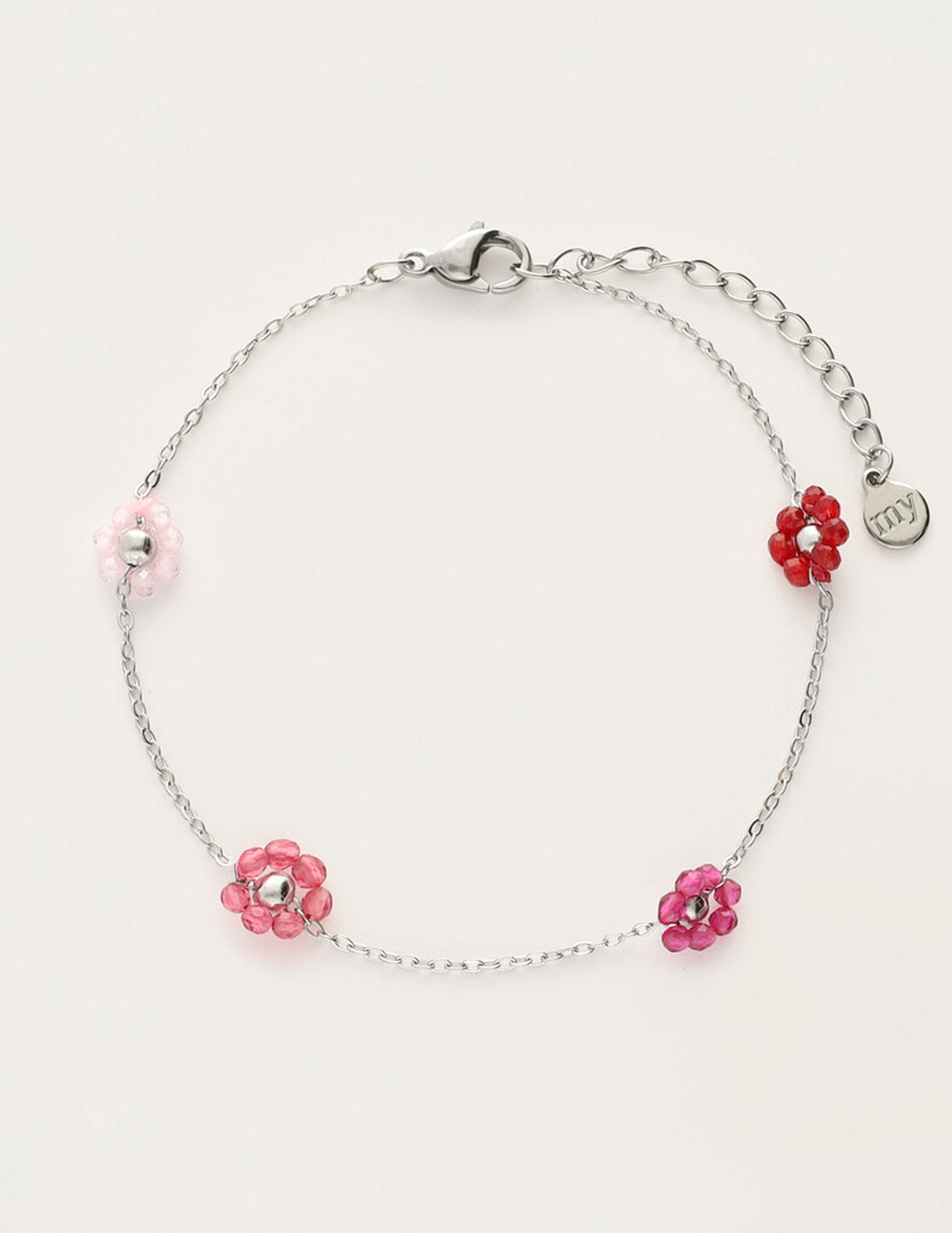 My Jewellery Sunrocks armband bloemen MJ12214 Zilver