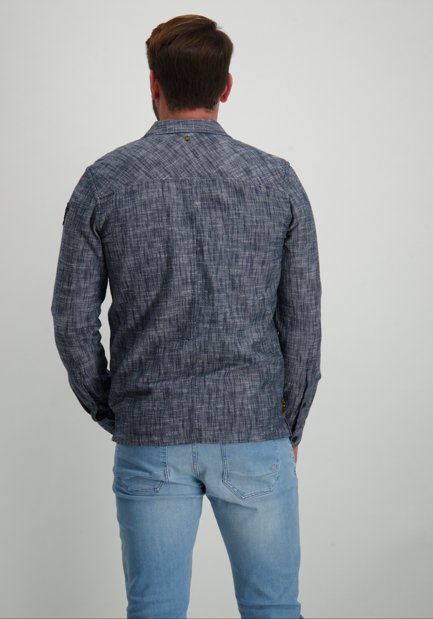 PME Legend Overshirt PSI2502228 Donker blauw