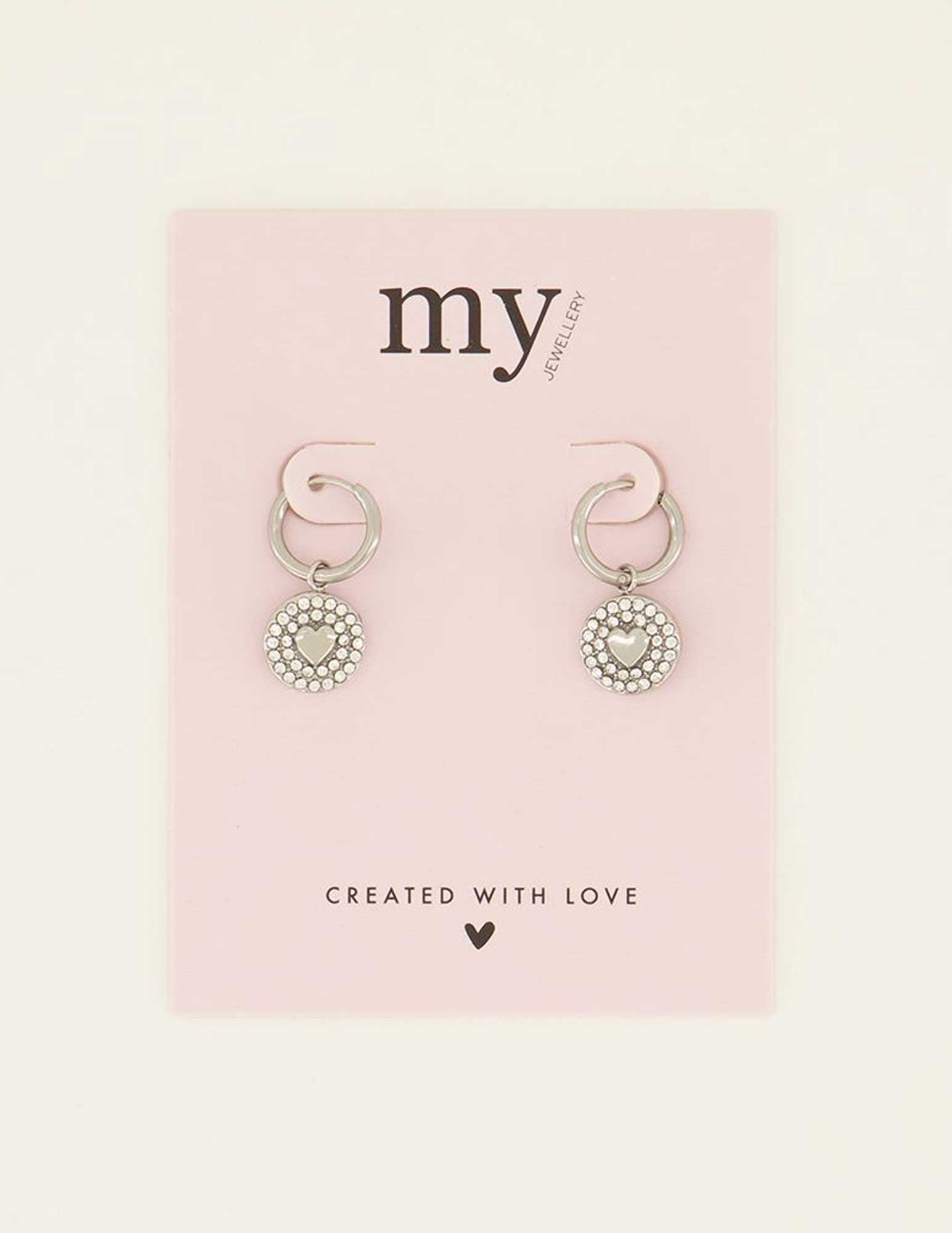 My Jewellery Oorbellen Sunchasers met bedel MJ08021 Zilver