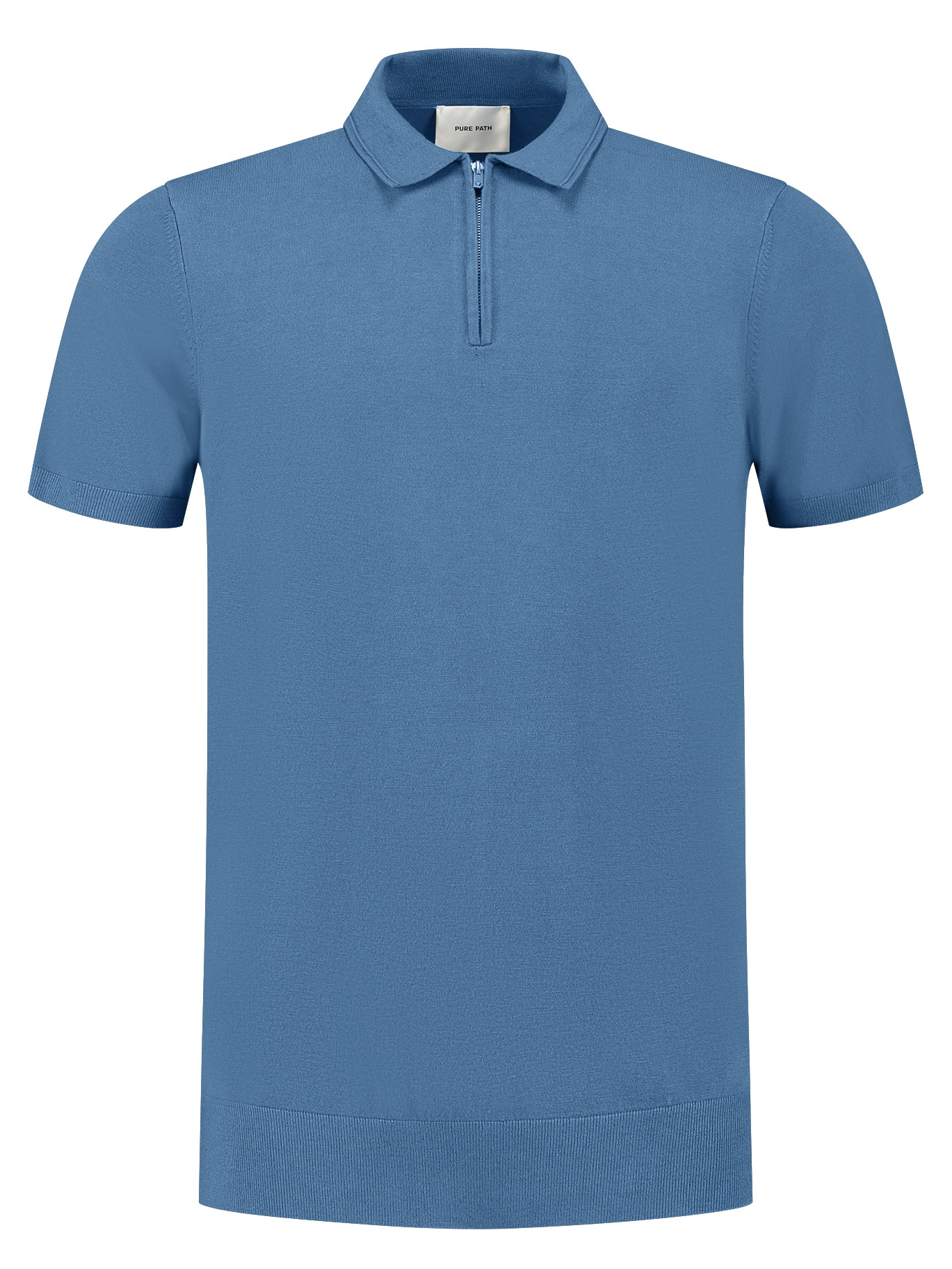 Pure White Polo 25010801 Blauw