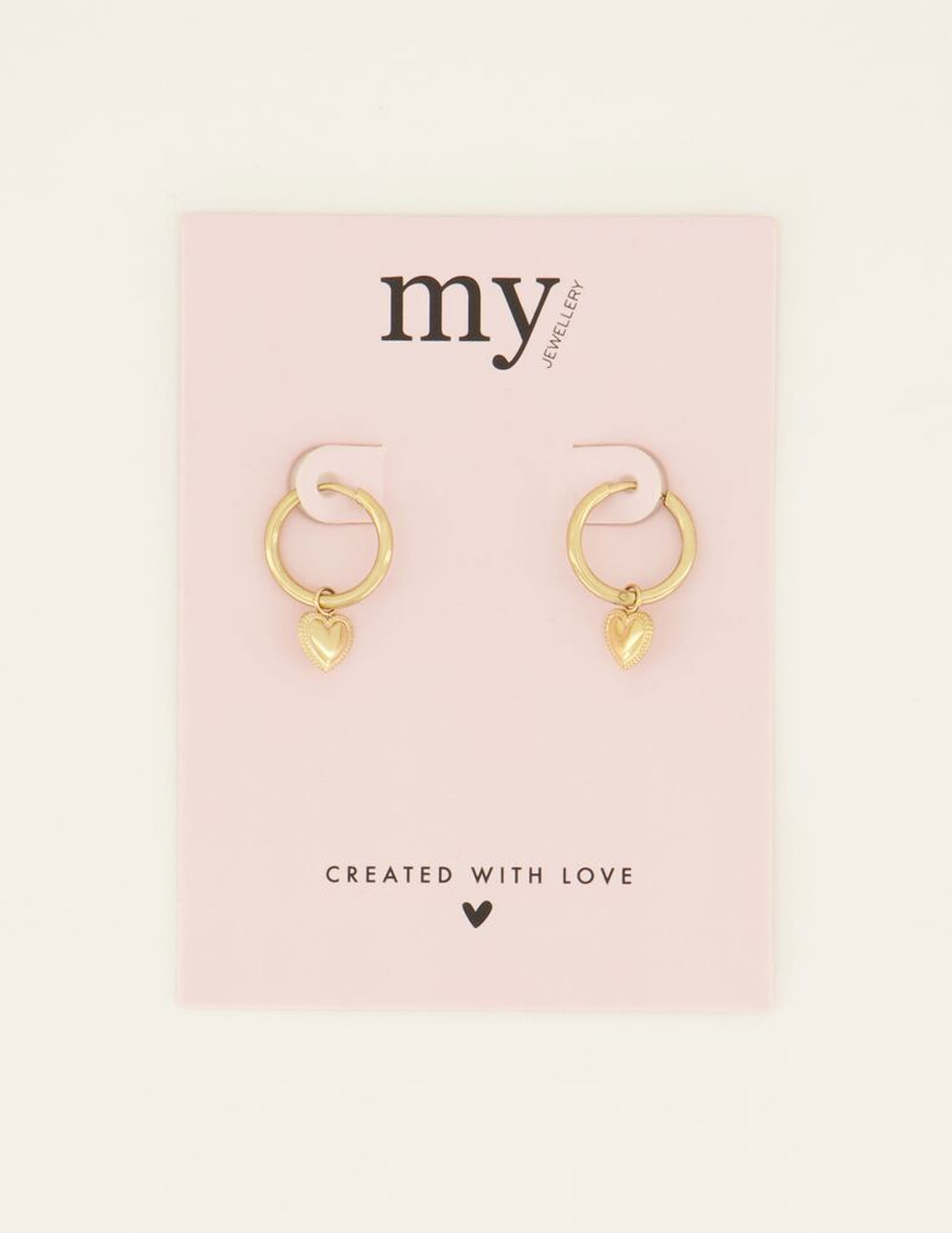 My Jewellery Oorbellen met hart MJ07727 Goud