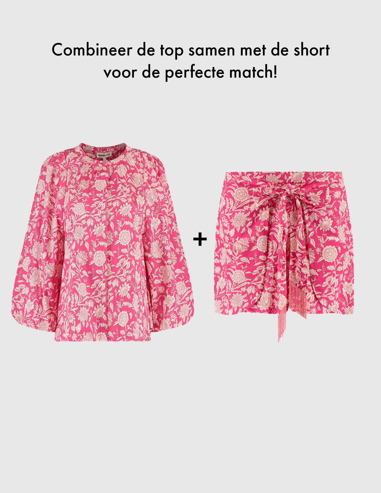 Harper & Yve Short Mila SS25C101 Roze