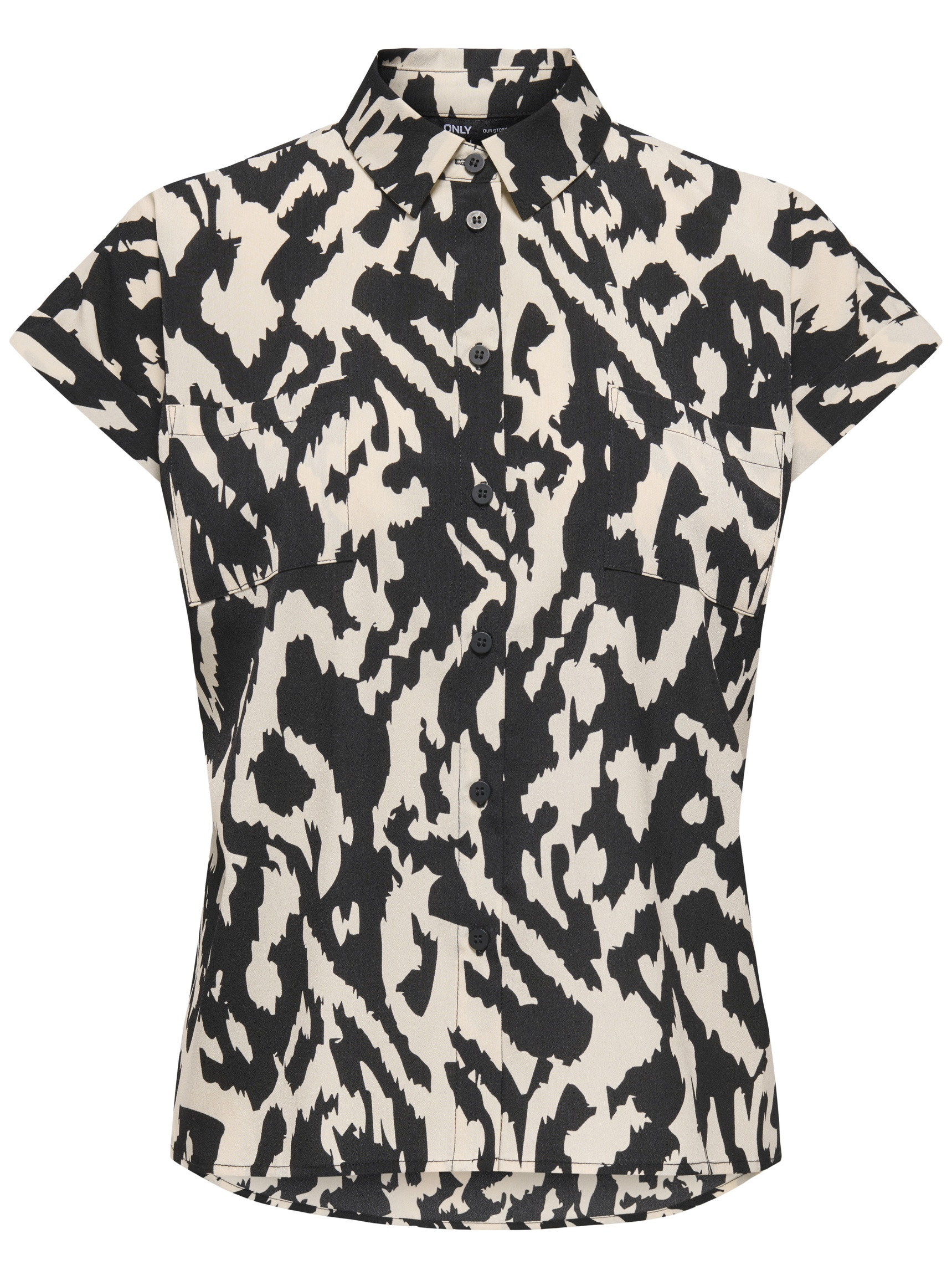 Only Blouse Hannover 15351855 Zwart/Wit