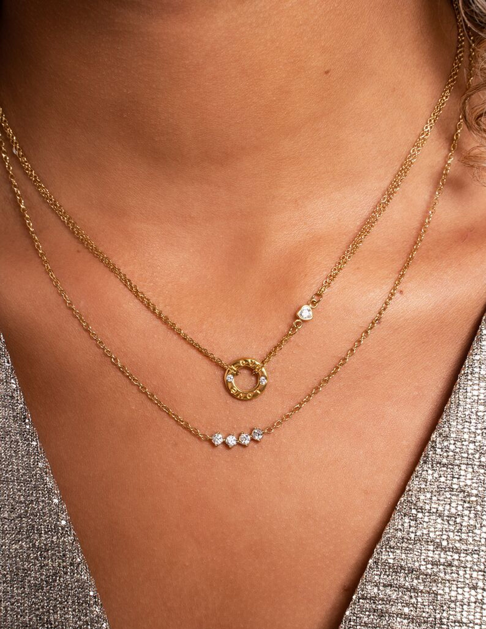 My Jewellery Ketting ronde bedel MJ07616 Zilver