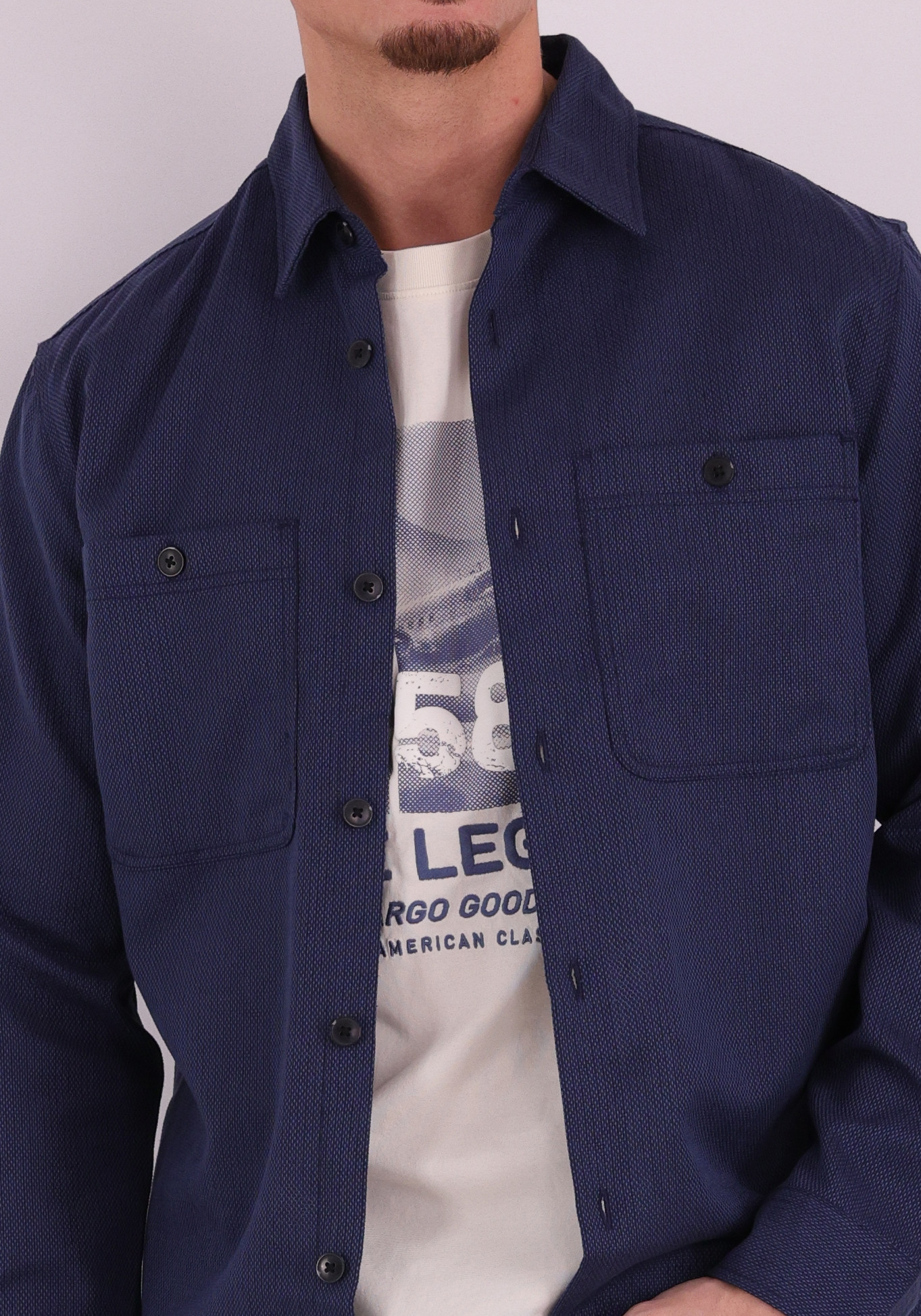 JACK & JONES Overshirt Rayle 12291955 Donker blauw