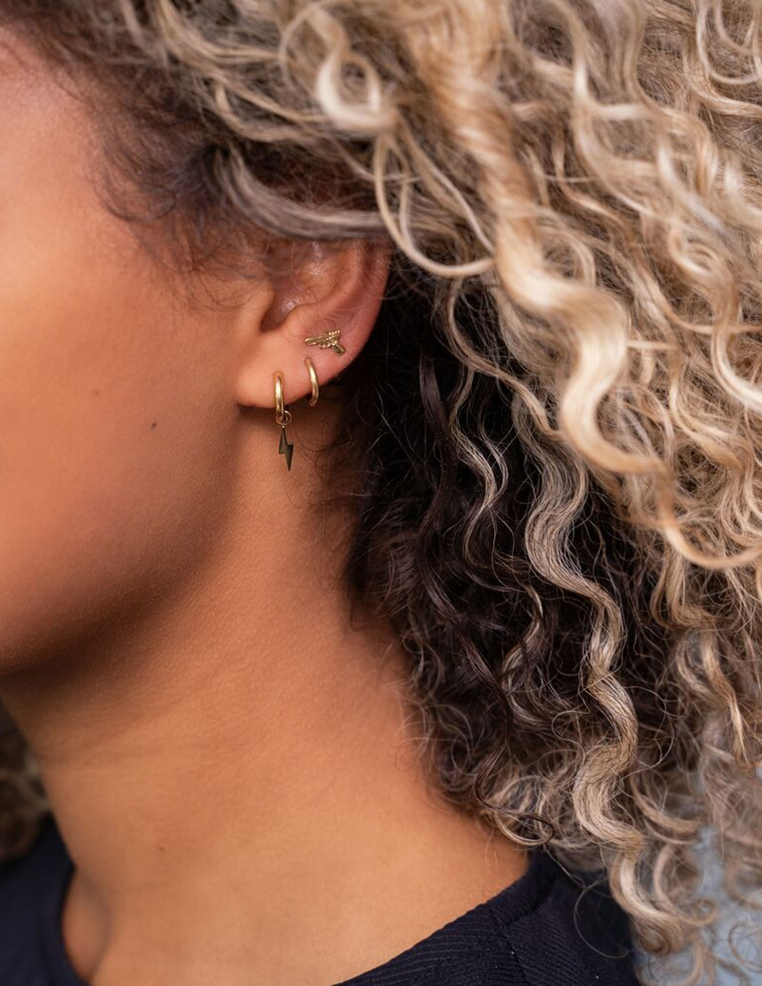 My Jewellery Oorbellen bliksemschicht MJ07339 Goud