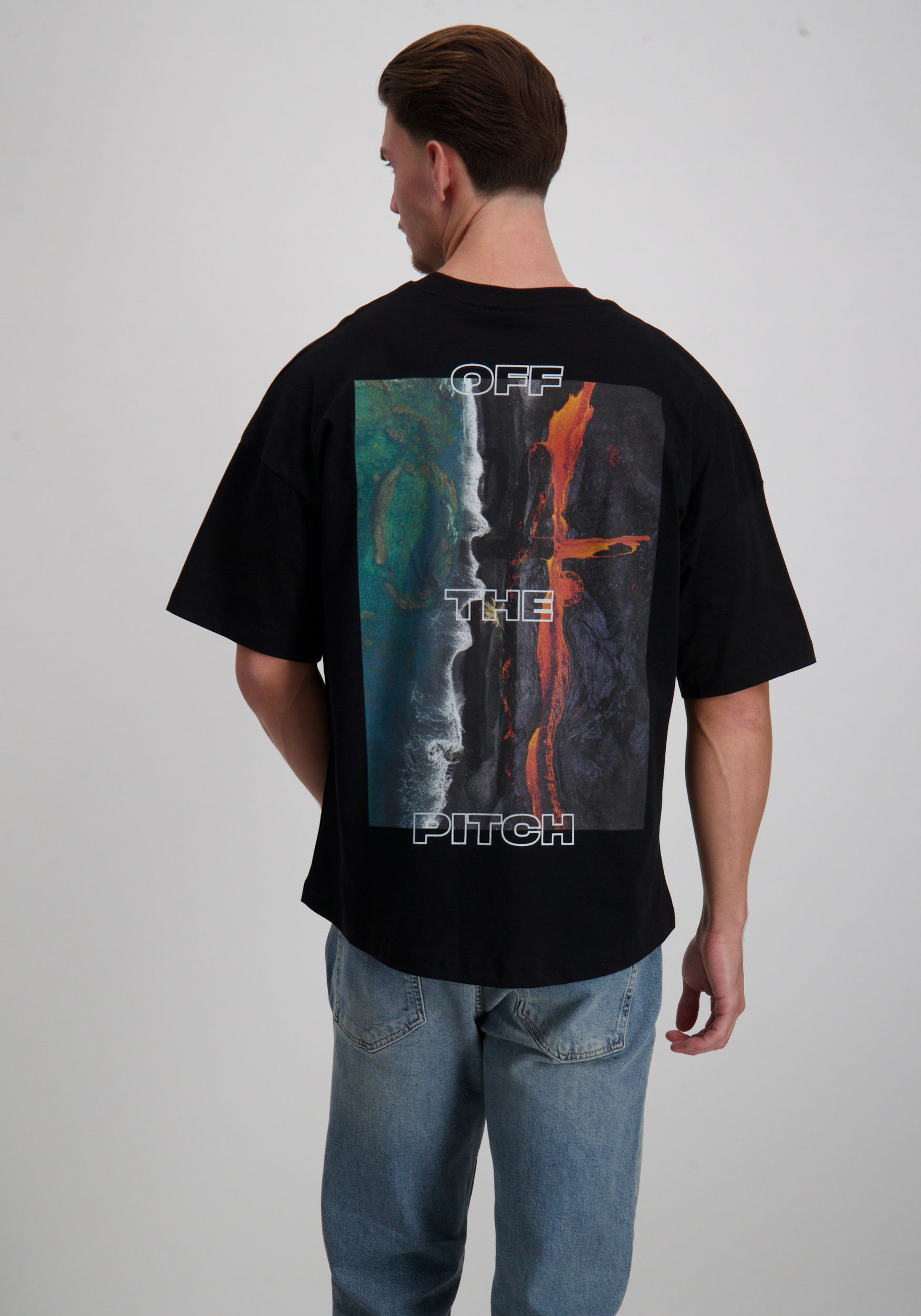 Off The Pitch T-shirt Lava OTP253008 Zwart