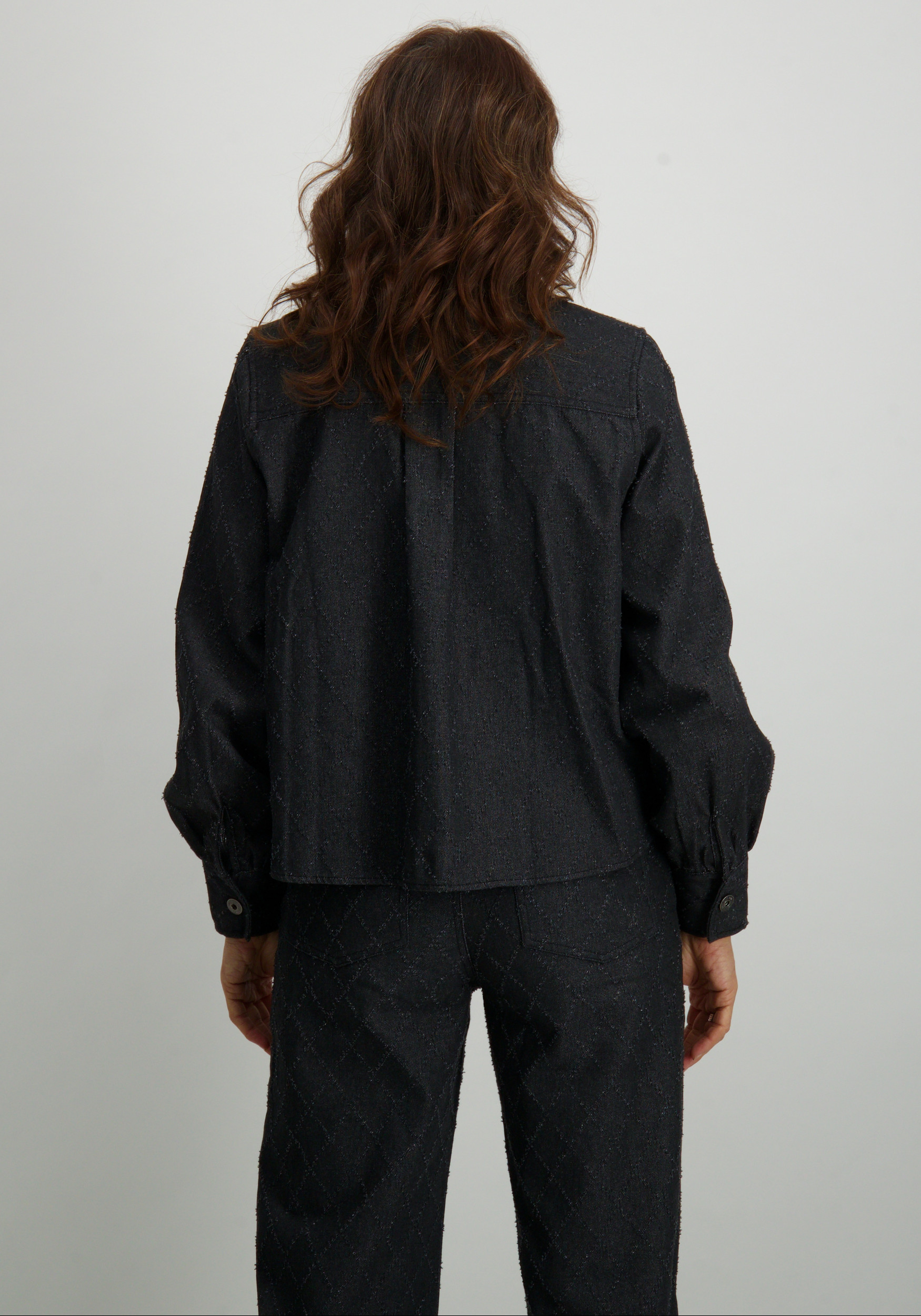 Geisha Jacket met textuur 45860-14 Donker Grijs