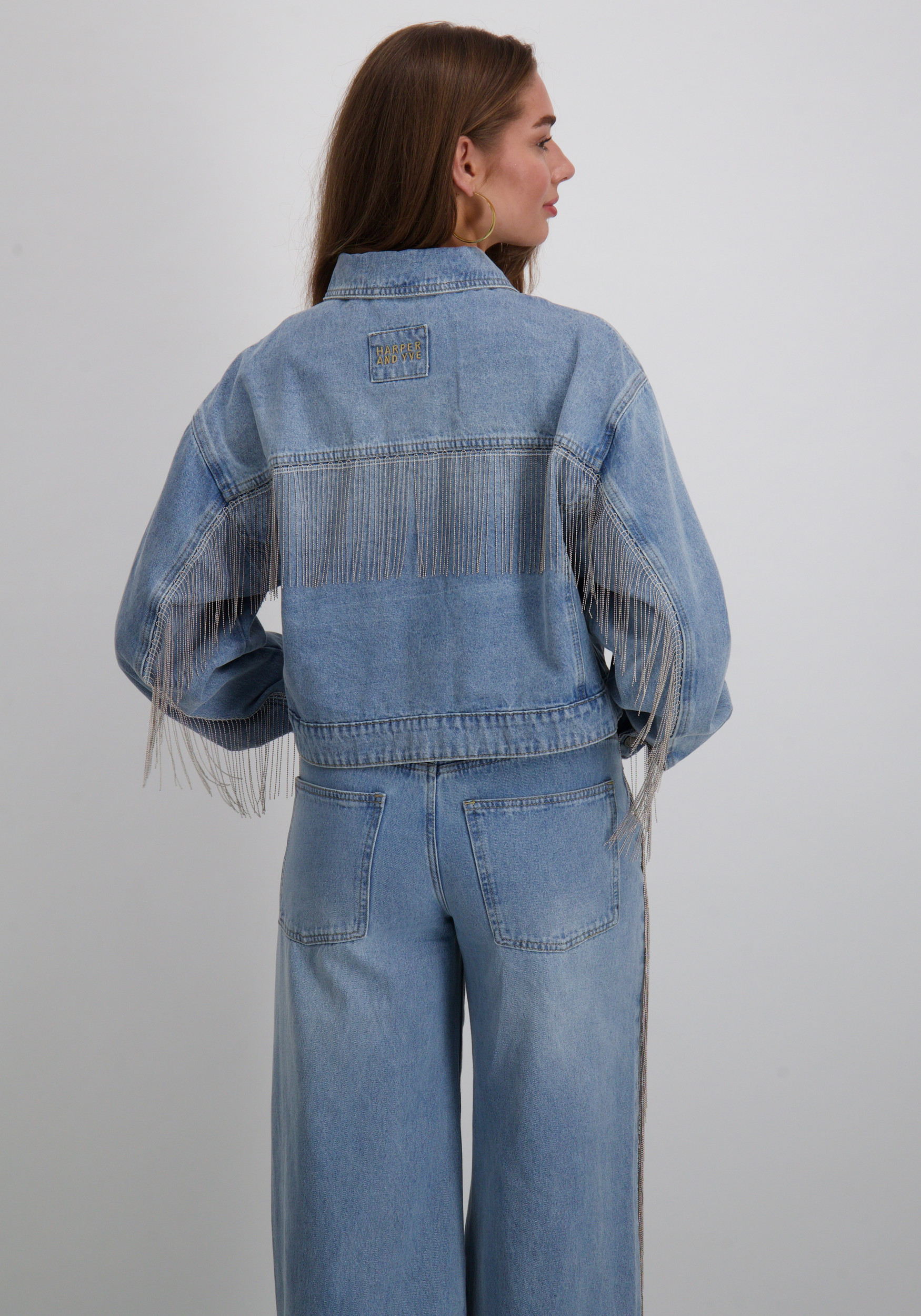 Harper & Yve Jacket Millow AW25N210 Licht blauw