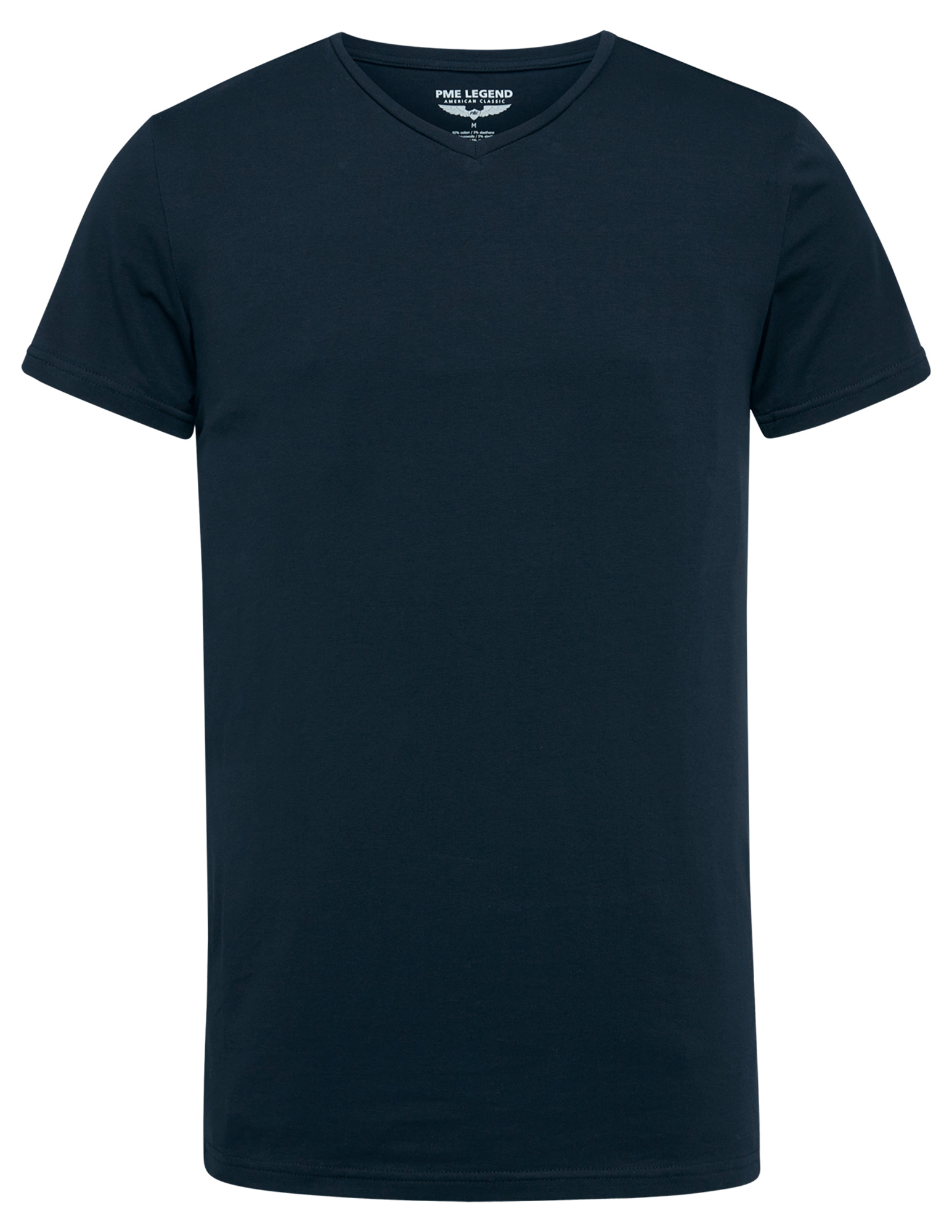 PME Legend T-shirt V-hals 2 pack PUW00230 Donker blauw