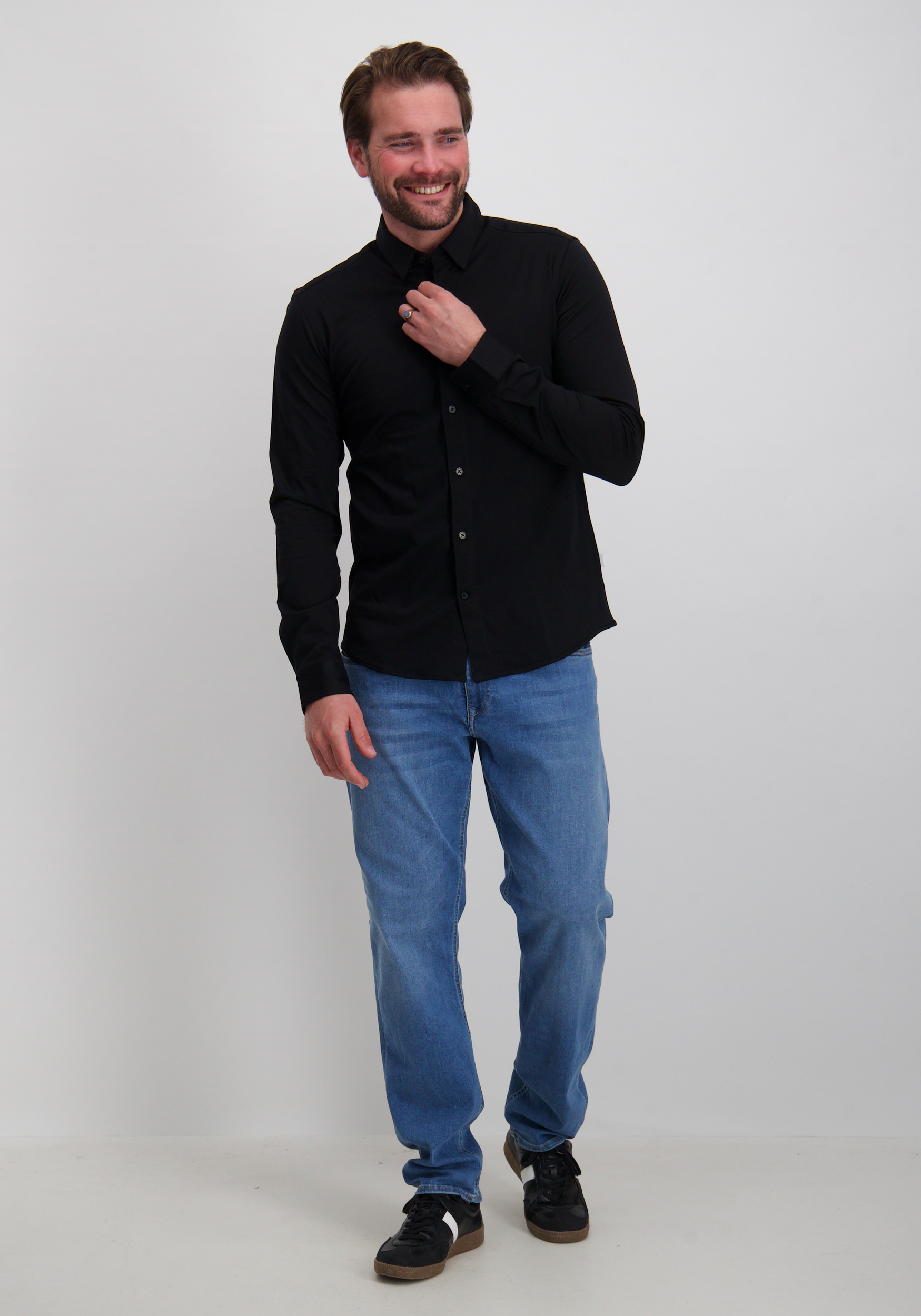 ONLY & SONS Overhemd stretch 22031023 Zwart