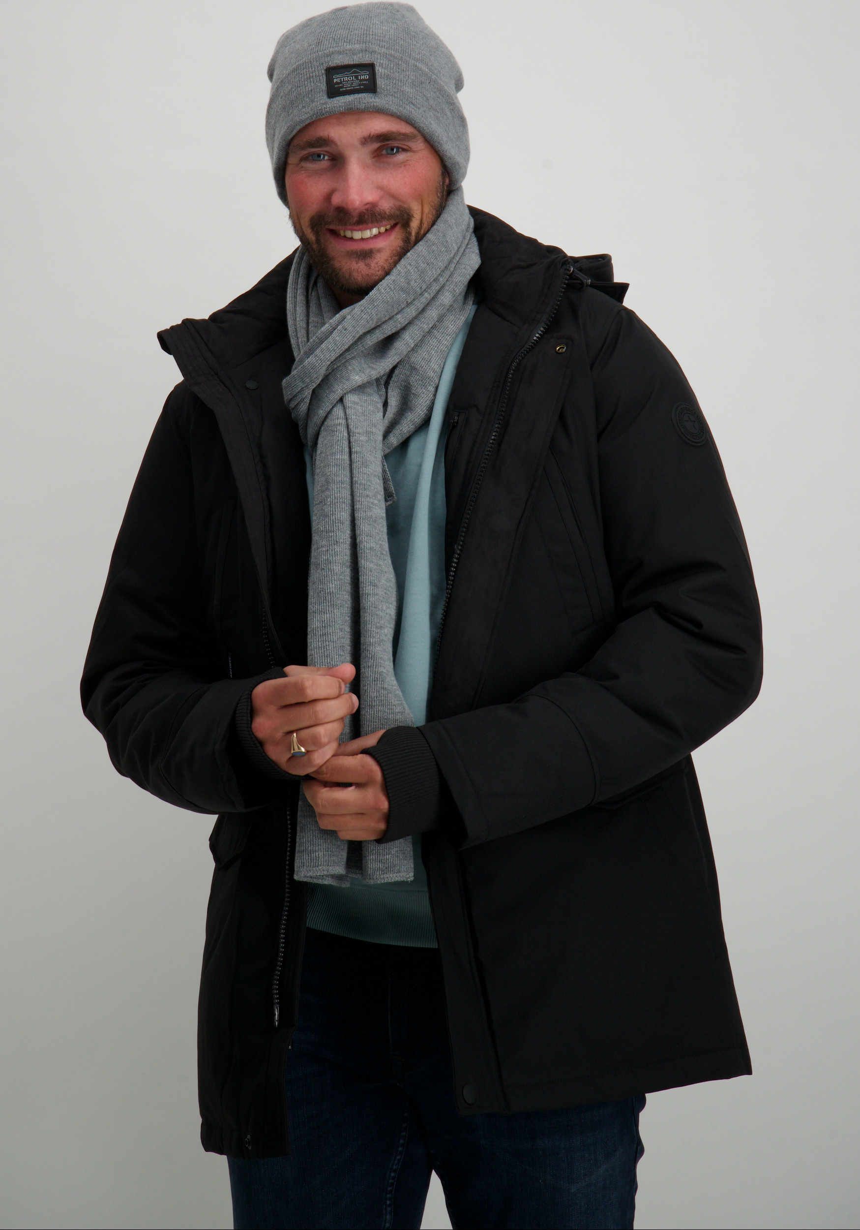 Petrol Sjaal M-3040-SCR820 Grijs