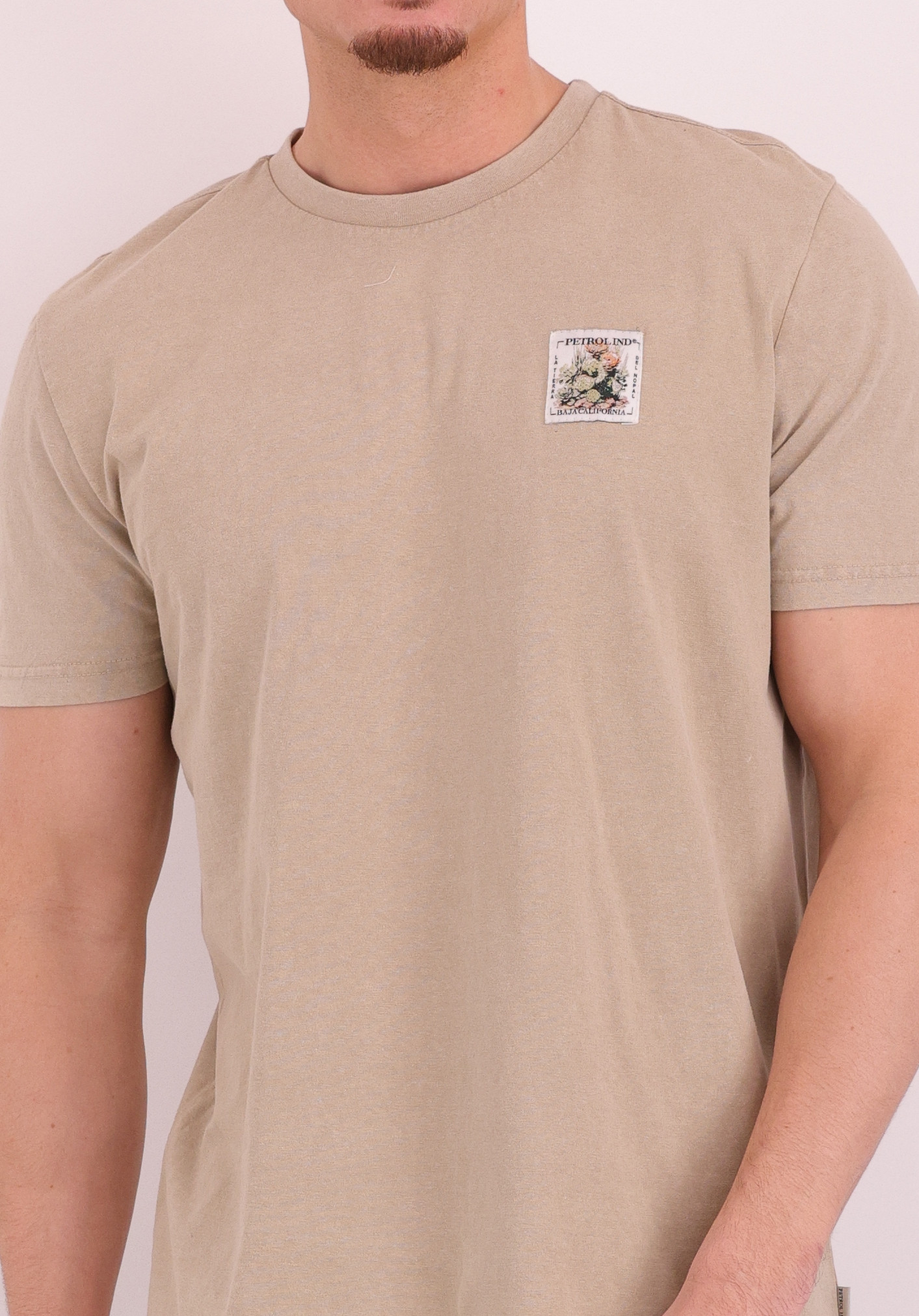 Petrol T-shirt M-1060-TSR623 Licht Bruin