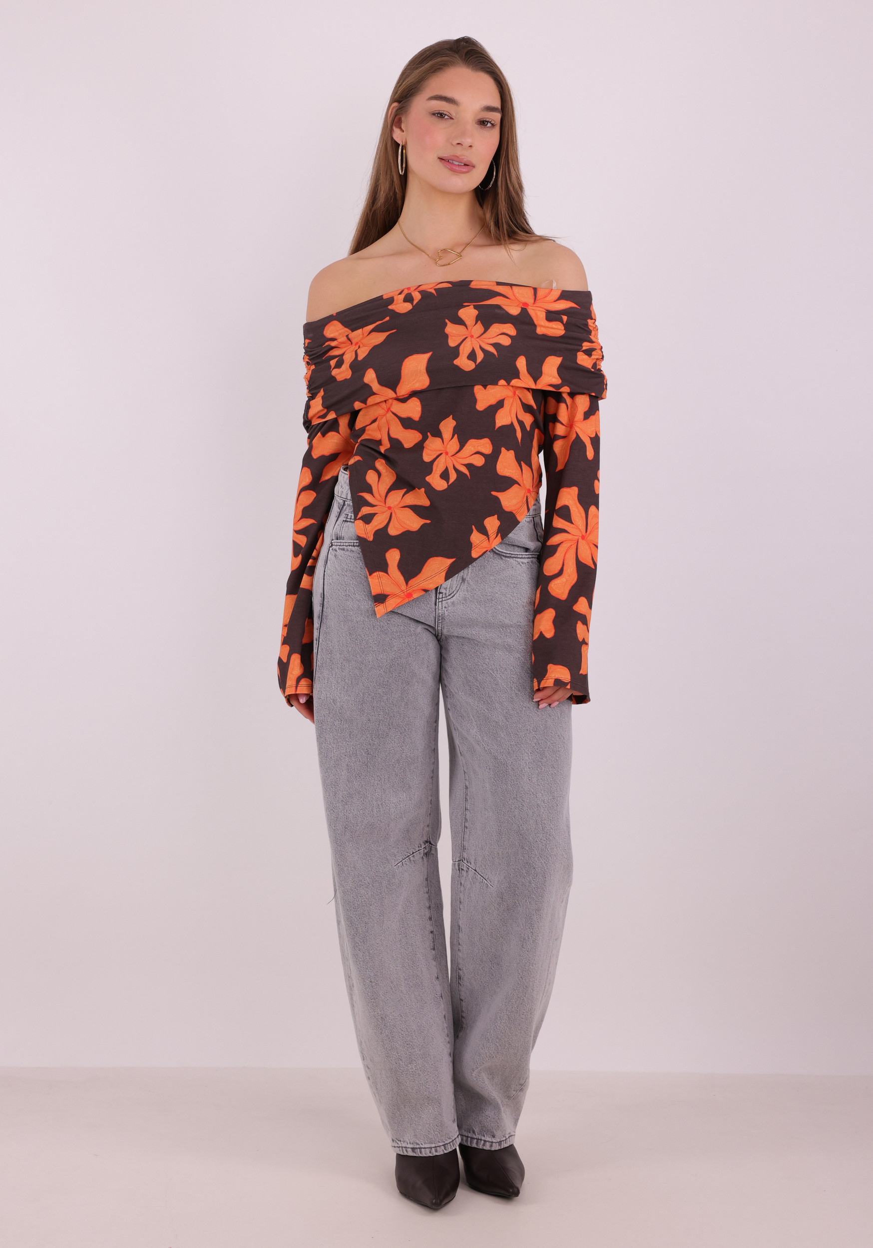 Harper & Yve Top Jesse SS6T505 Oranje