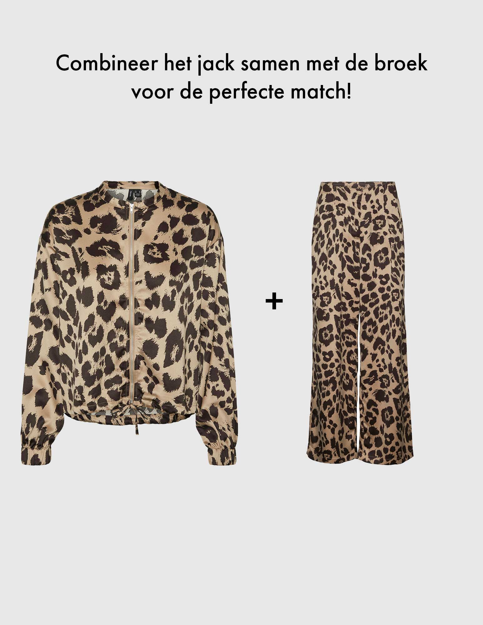 Vero moda Broek Merle 10295435 Licht bruin