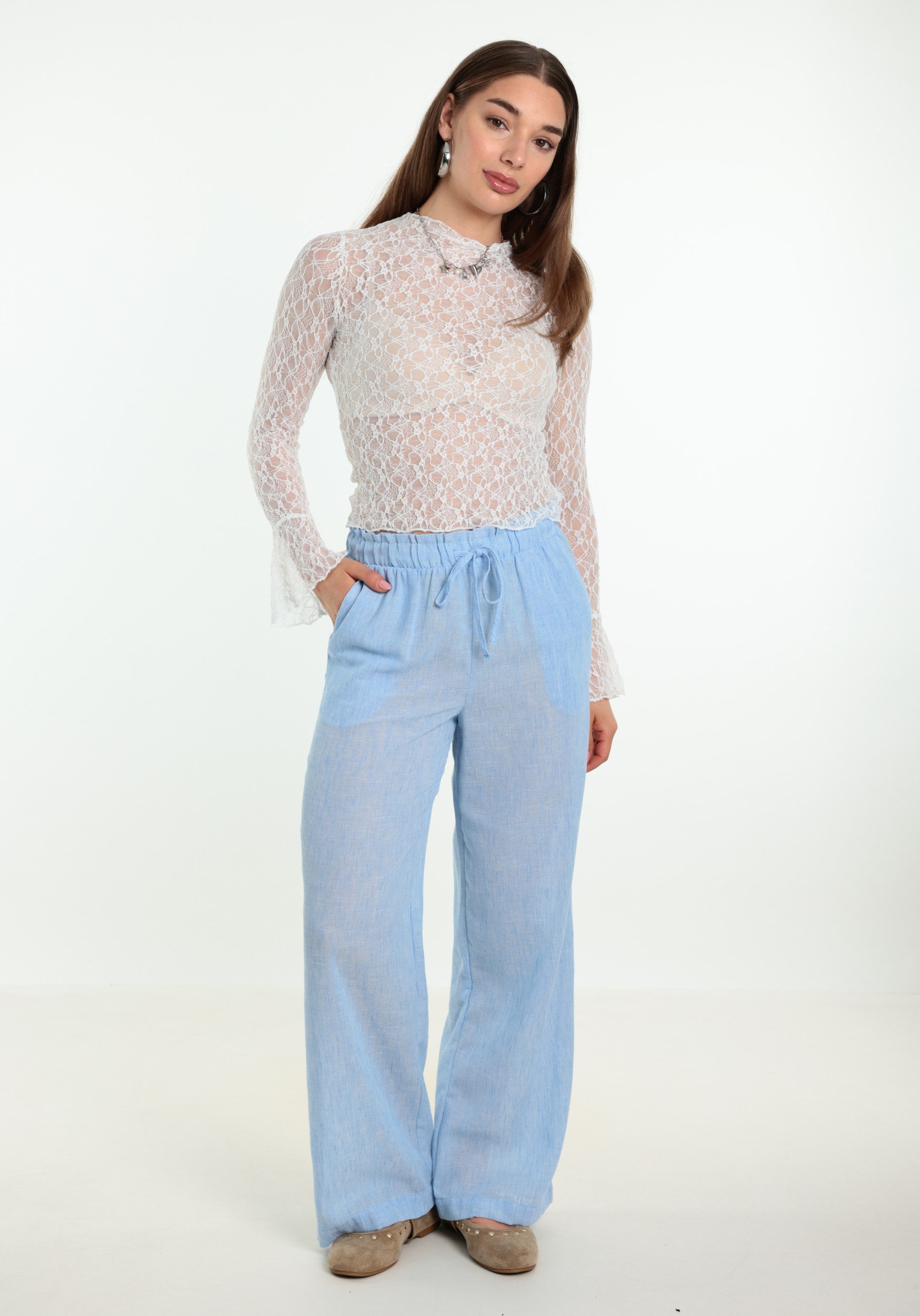 BELIEVE Top Lace B-92119-TOP Wolwit-ecru