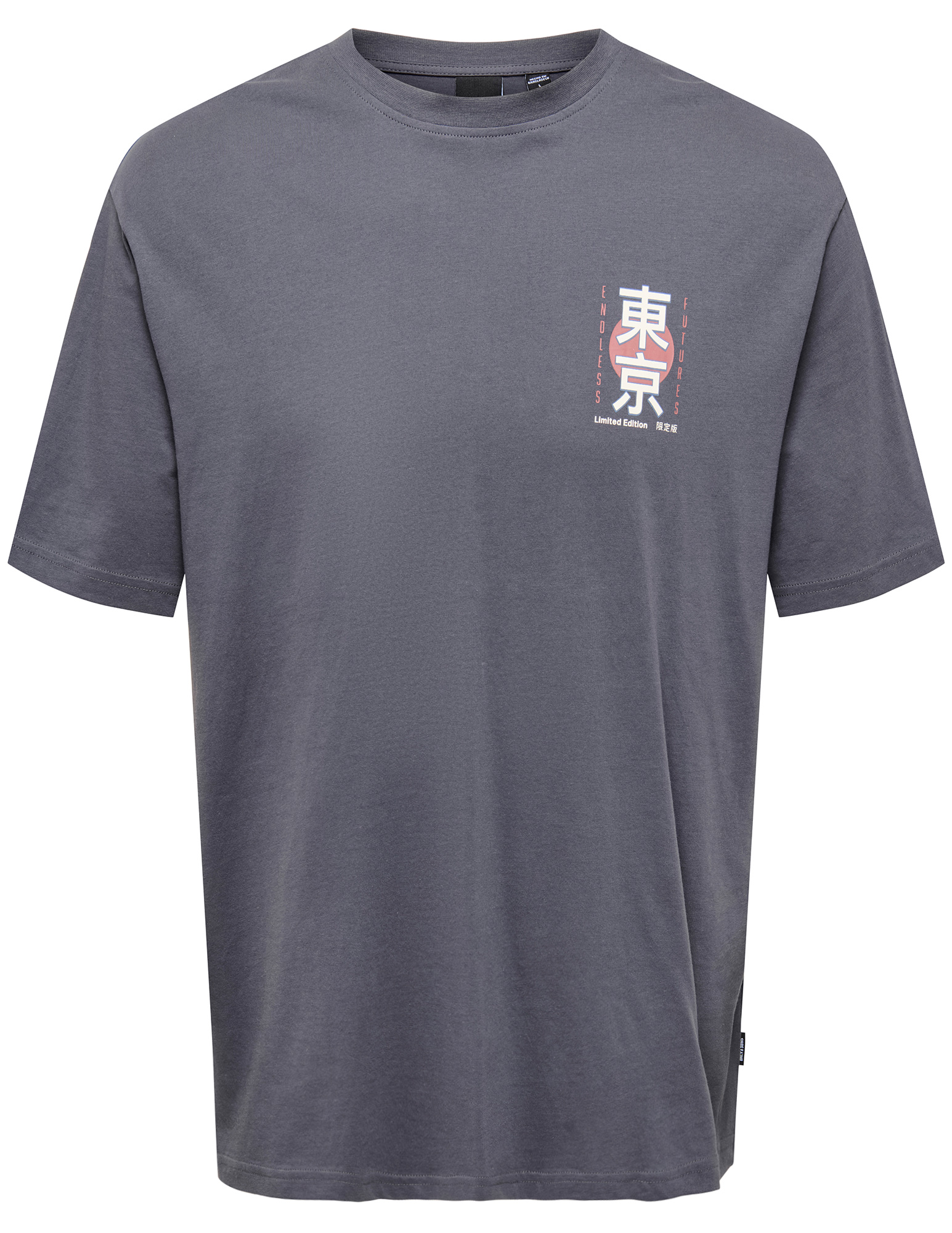 ONLY & SONS T-shirt Keane 22033620 Donker Grijs