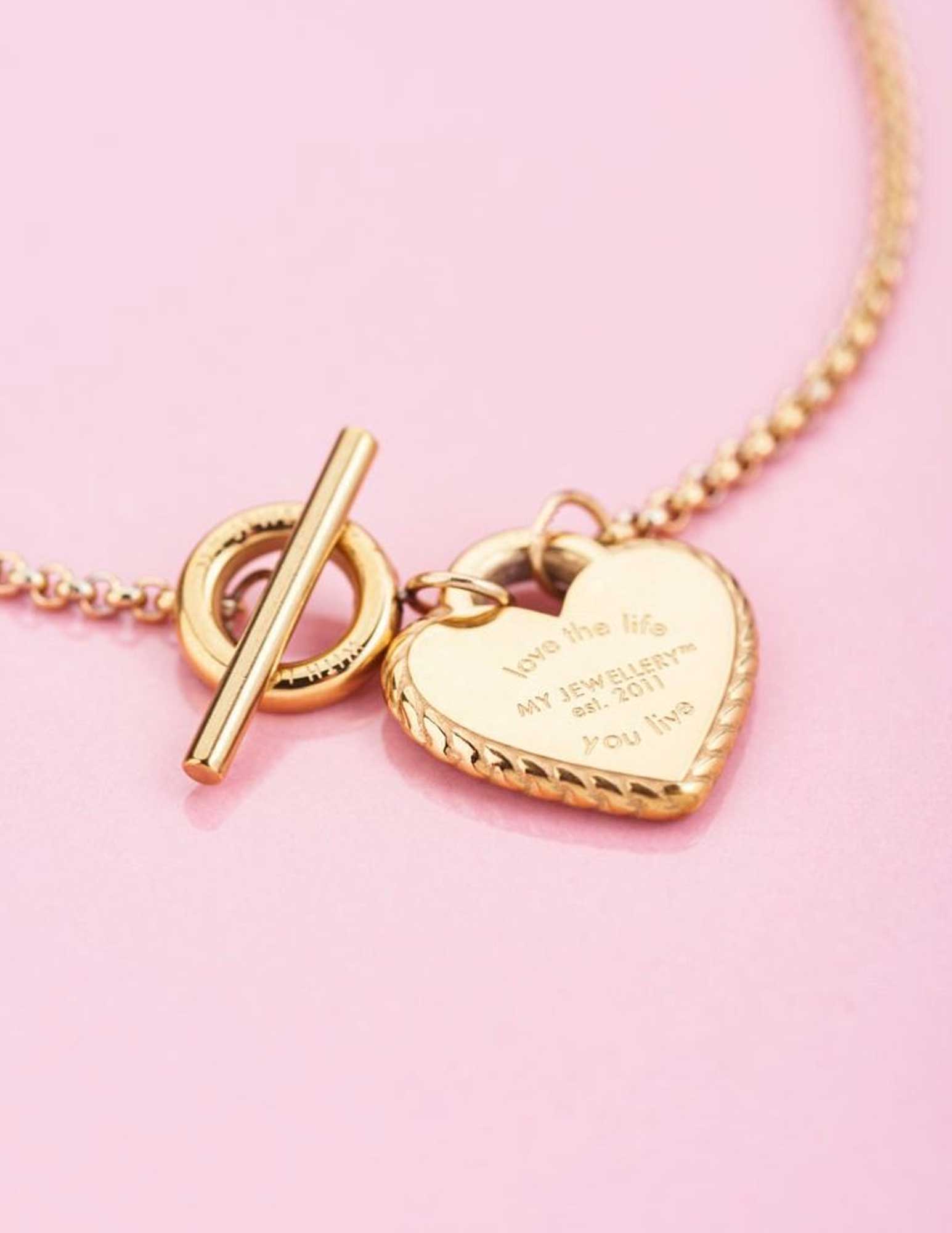 My Jewellery Ketting hart Candy Couture MJ06285 Goud