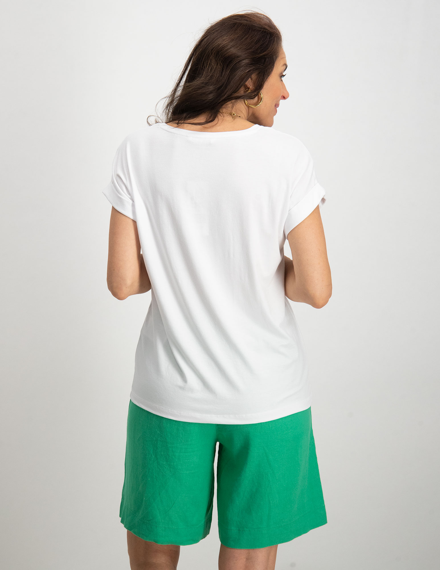 Only T-shirt Moster 15106662 Wolwit-ecru