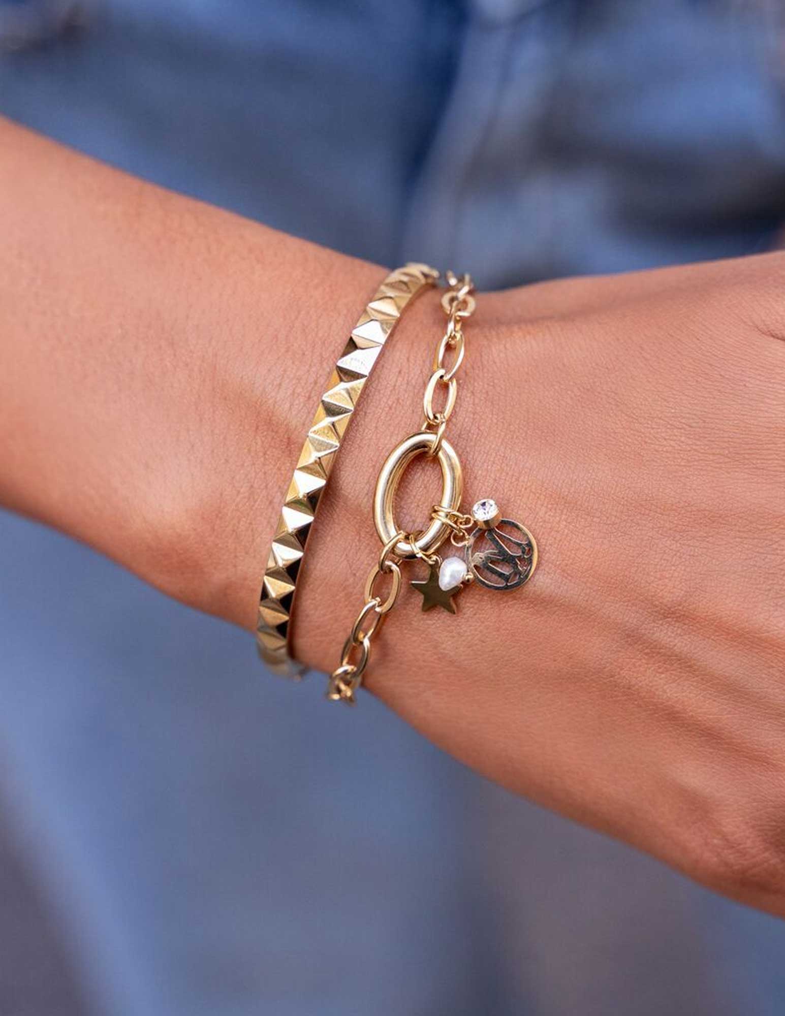 My Jewellery Schakelarmband met bedels MJ09235 Zilver