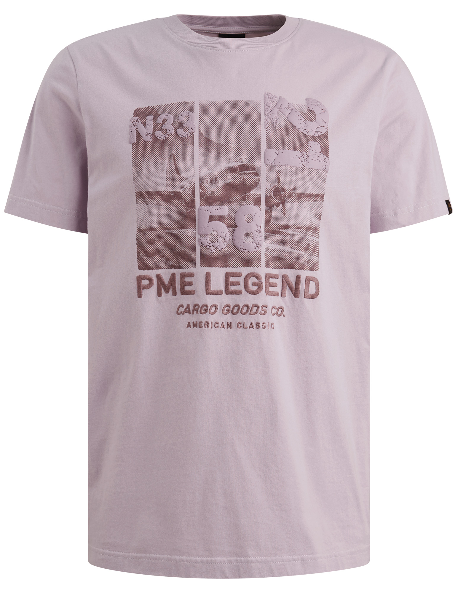 PME Legend T-shirt met opdruk PTSS2603554 Lila