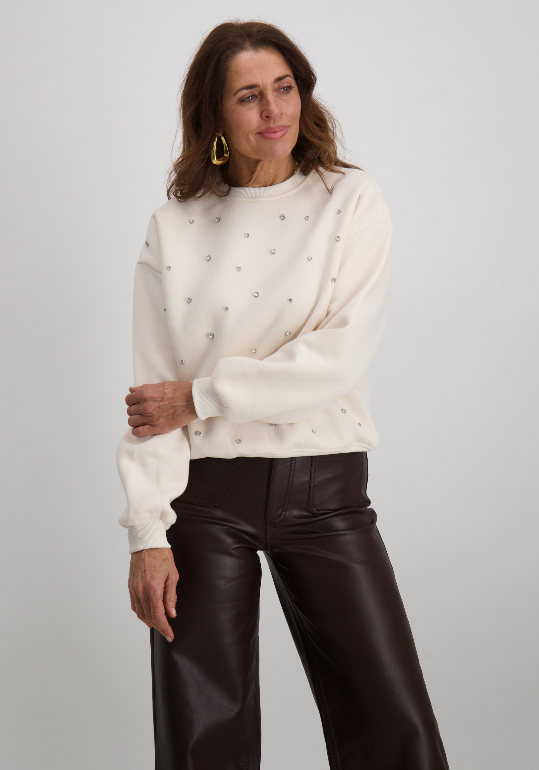 Tramontana Sweater Embellished C19-18-601 Ecru