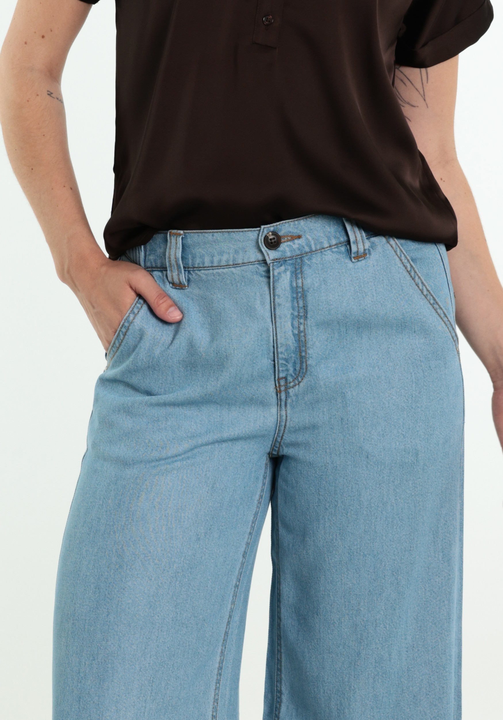 FREE|QUENT Broek Milo 208302 Licht blauw