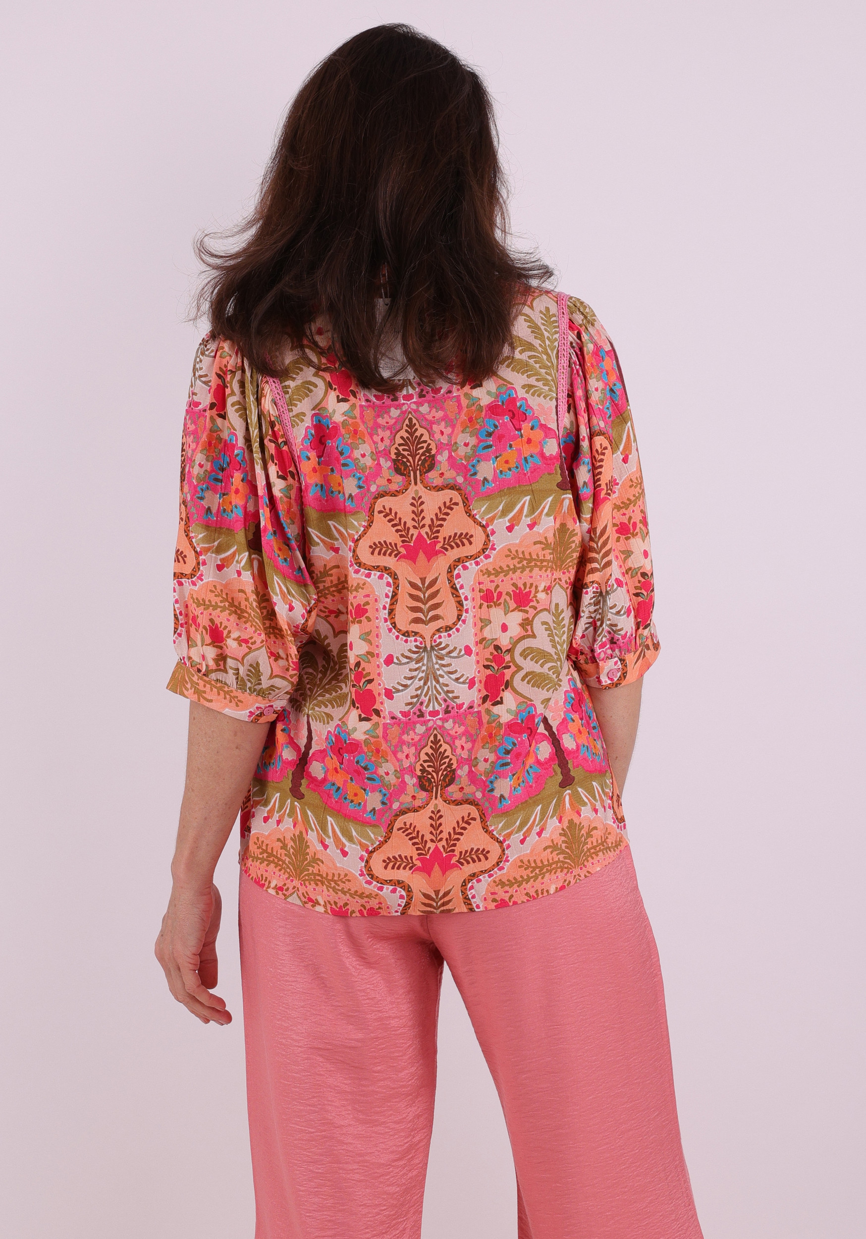 Geisha Blouse all-over print 63192-20 Rose