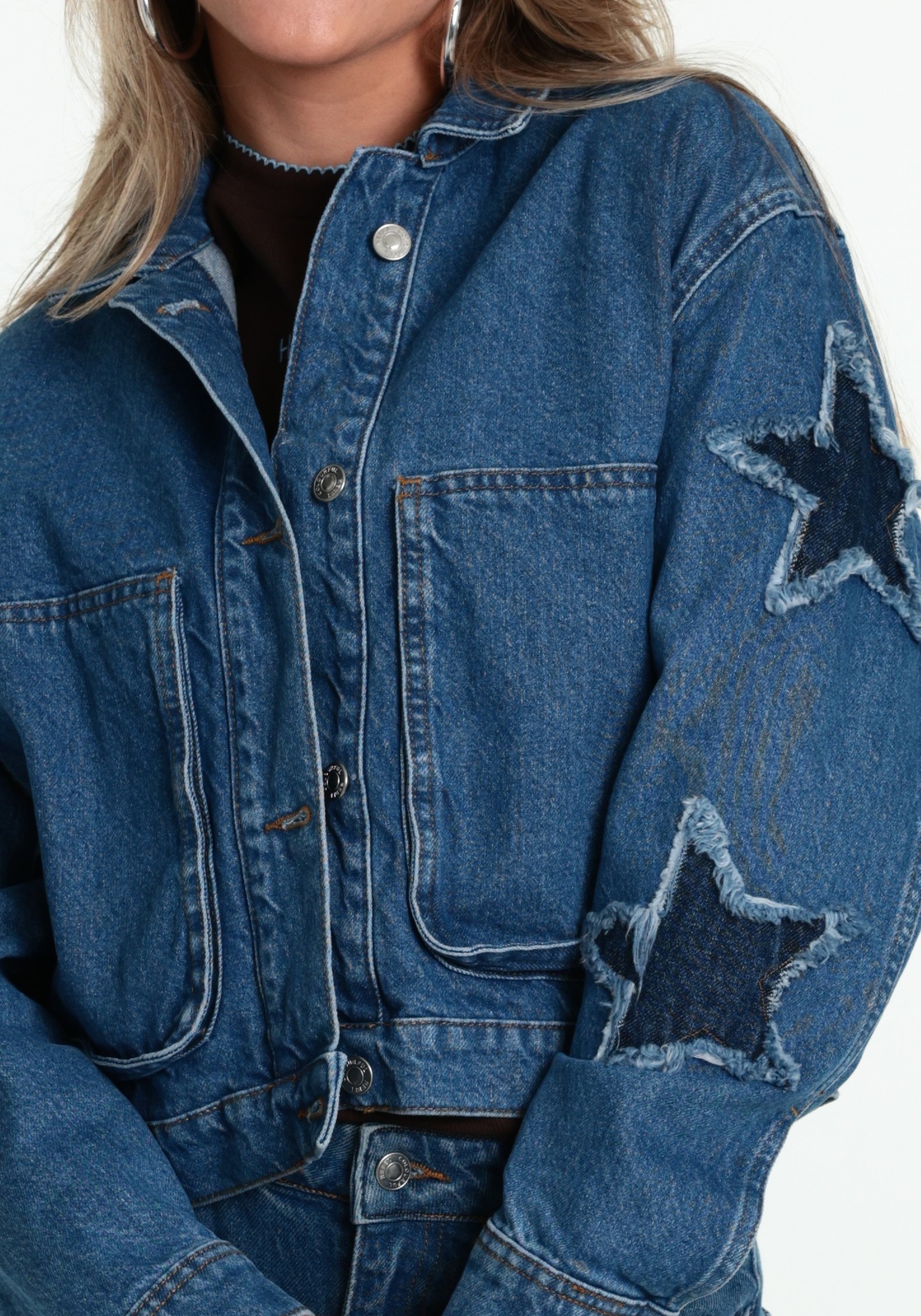 Colourful Rebel Spijkerjack Jo Strar WJ118402 Blauw