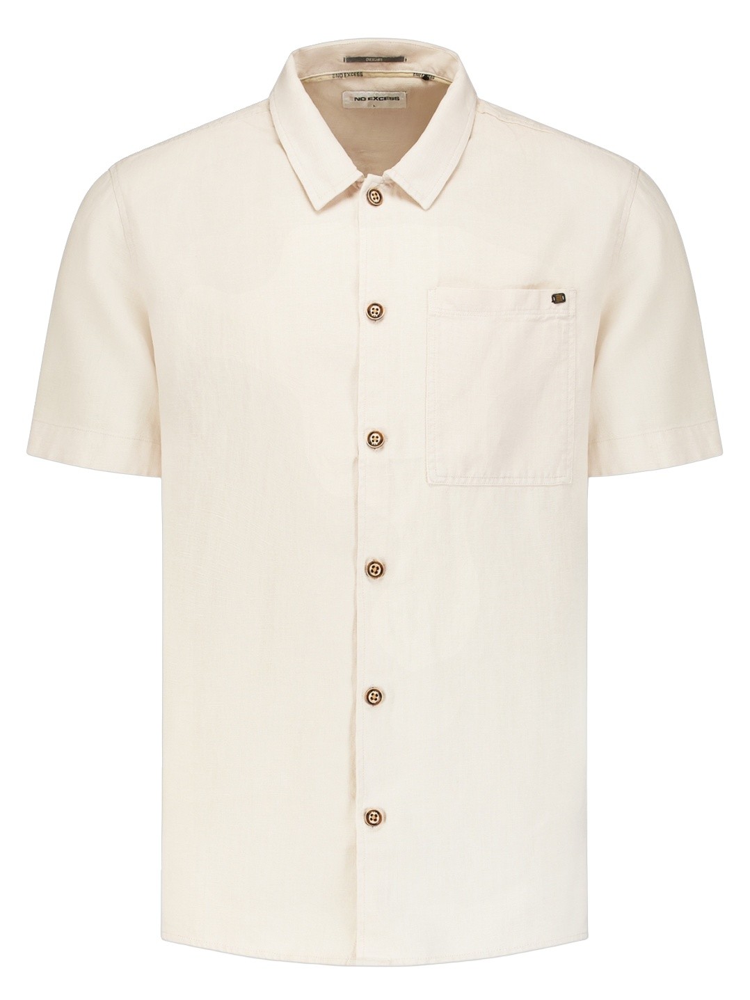 No Excess Overhemd linnen 32420423 Beige