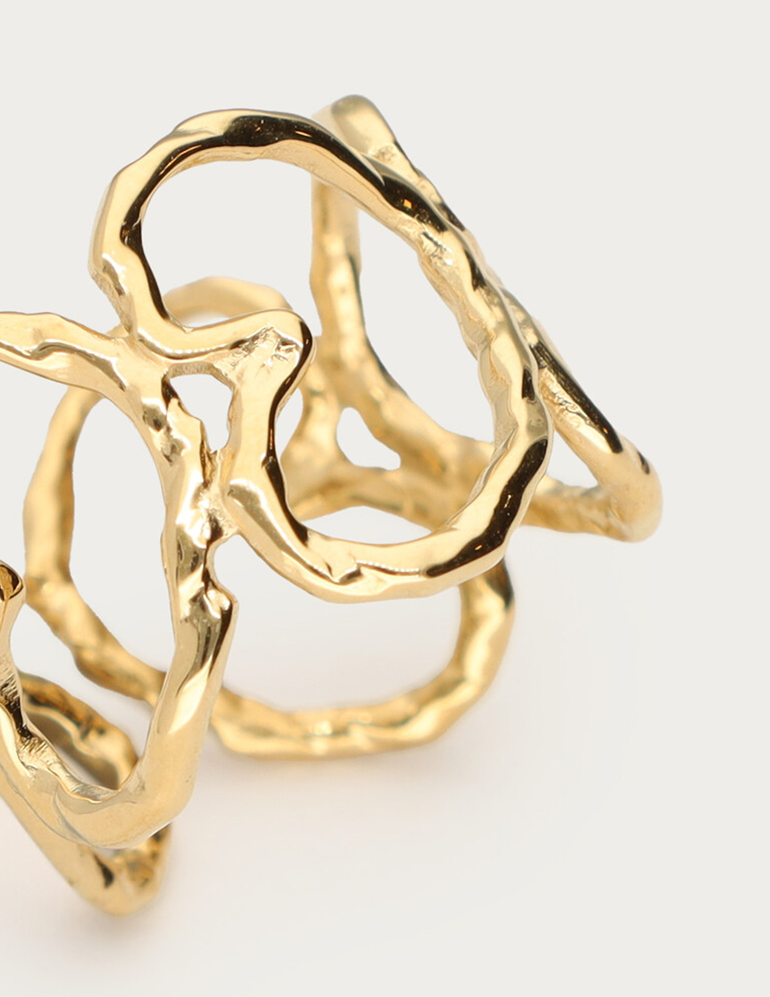 My Jewellery Bold statement ring hartjes MJ12562 Goud