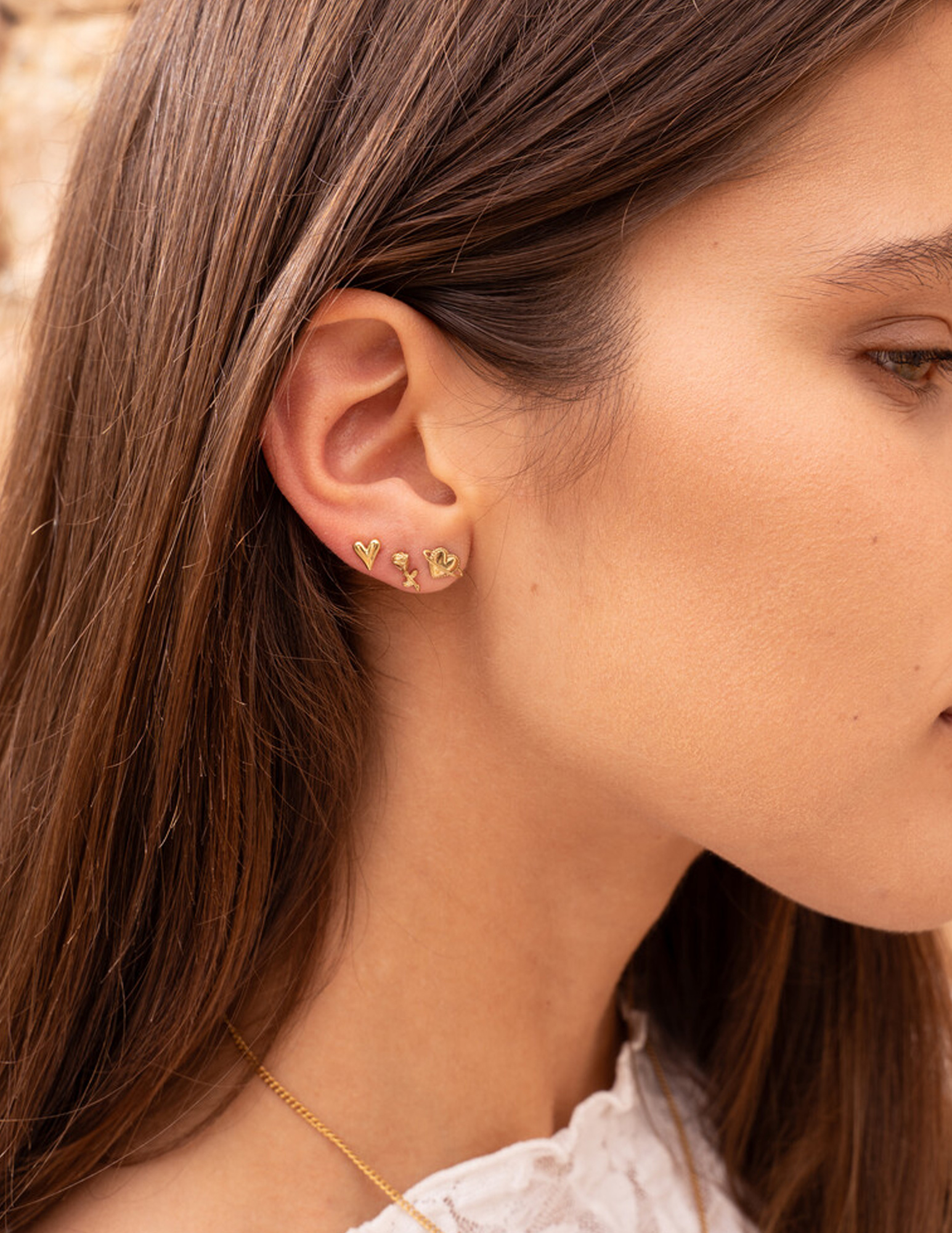 My Jewellery Studs met roos MJ12091 Goud