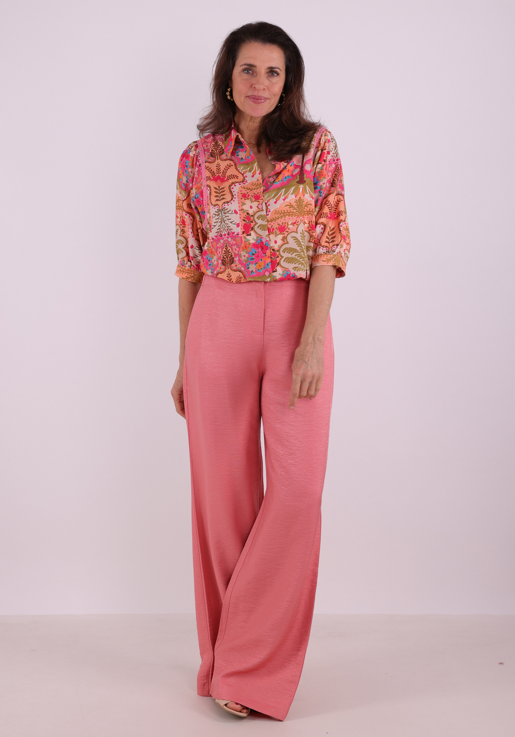 Geisha Blouse all-over print 63192-20 Rose