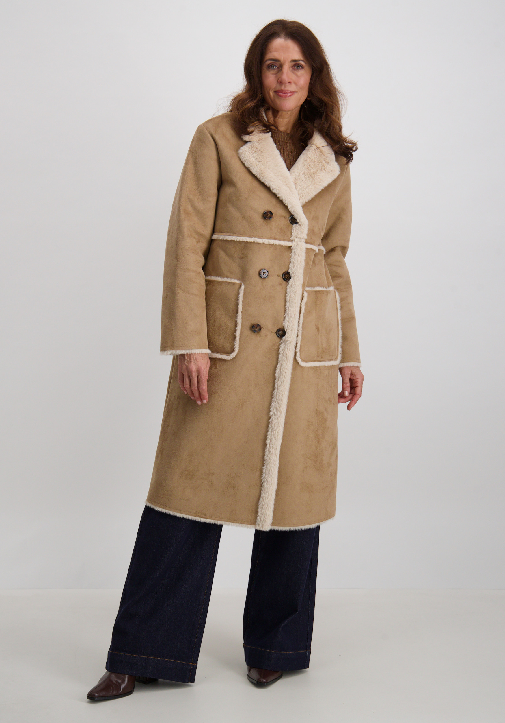 FREE|QUENT Jas Lamse 206470 Bruin