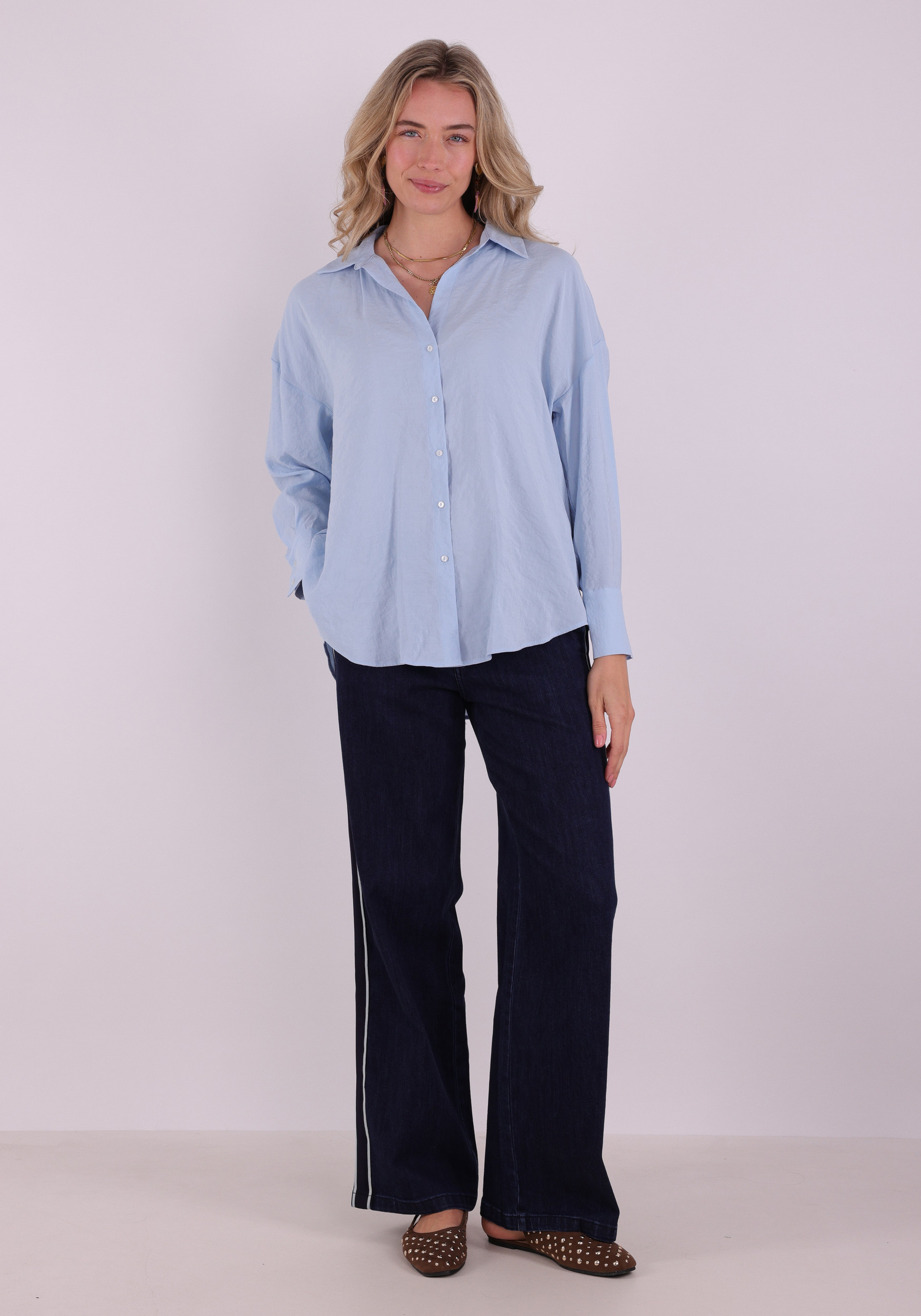 Only Blouse Zamzima 15272523 Licht blauw