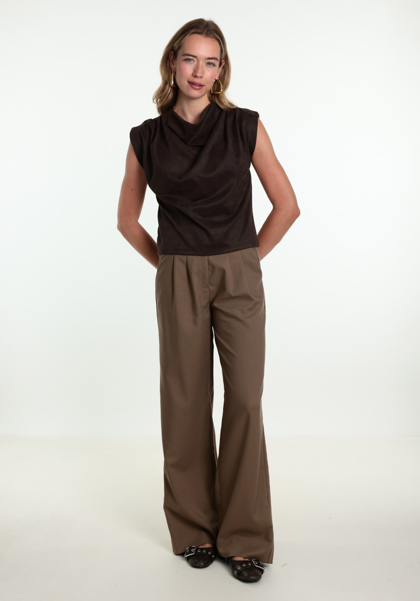 VERO MODA Top Brikka 10351510 Donker bruin
