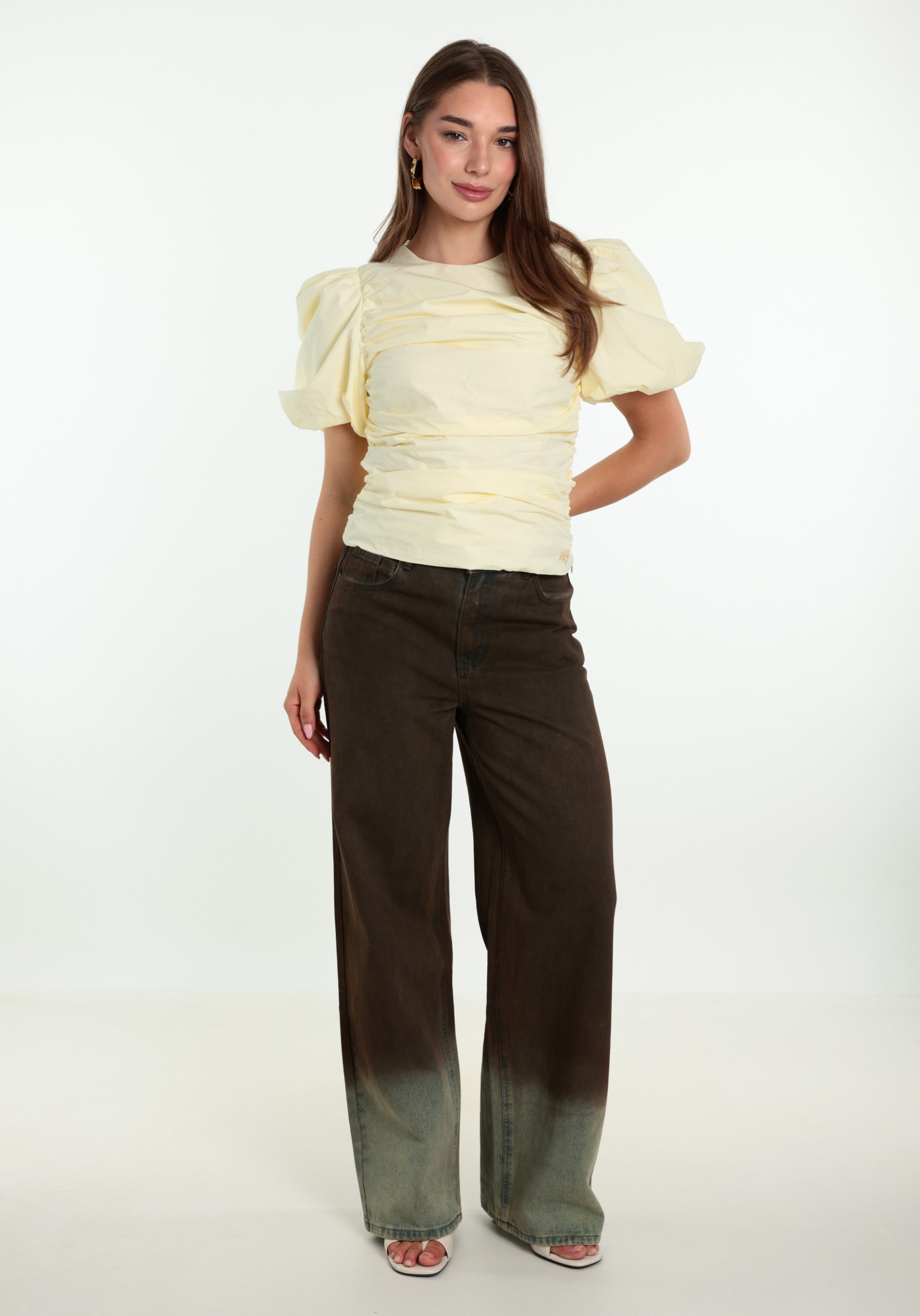 Harper & Yve Blouse Niko AW6P402 Licht geel