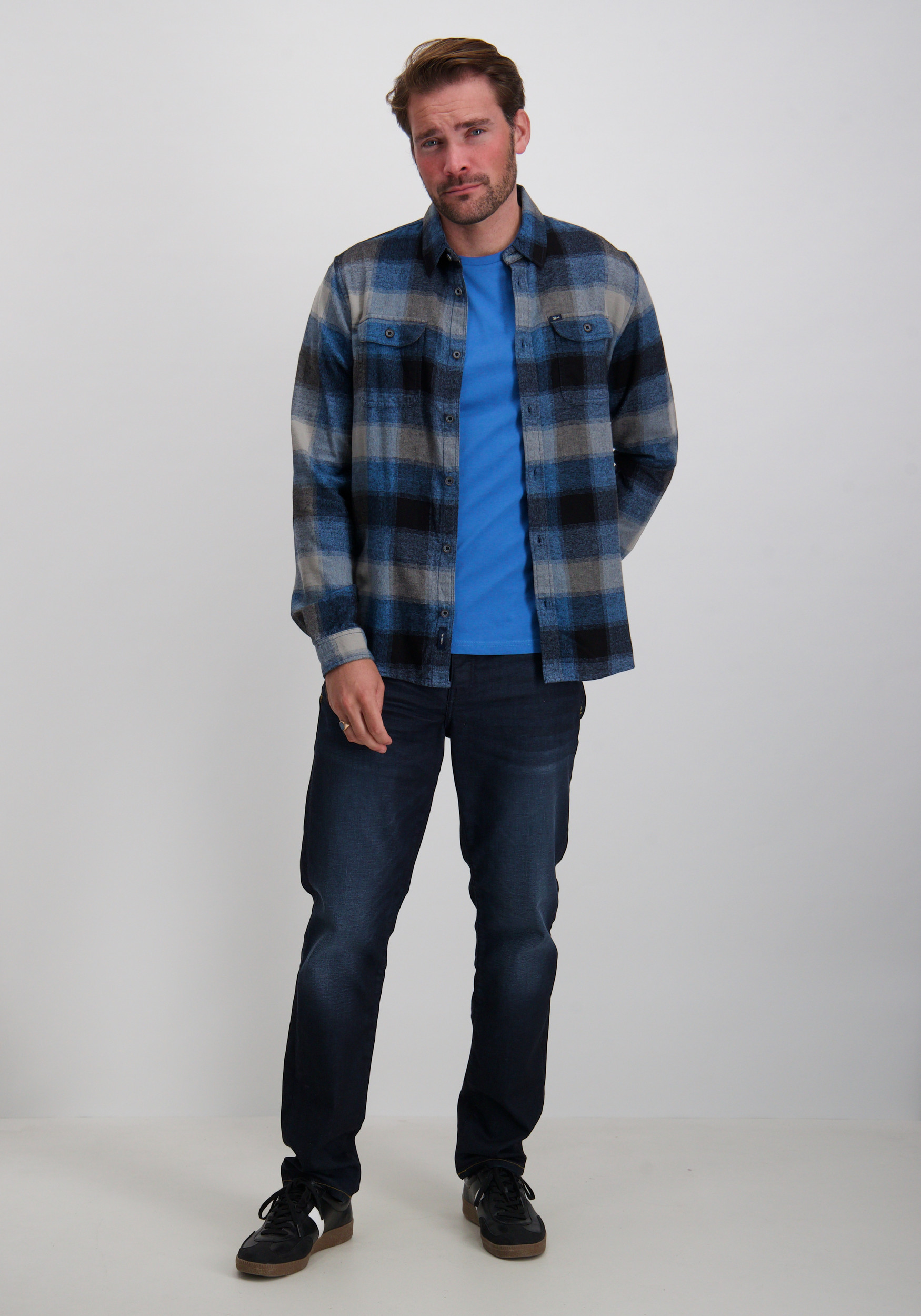 Petrol T-shirt M-3050-TSR130 Blauw