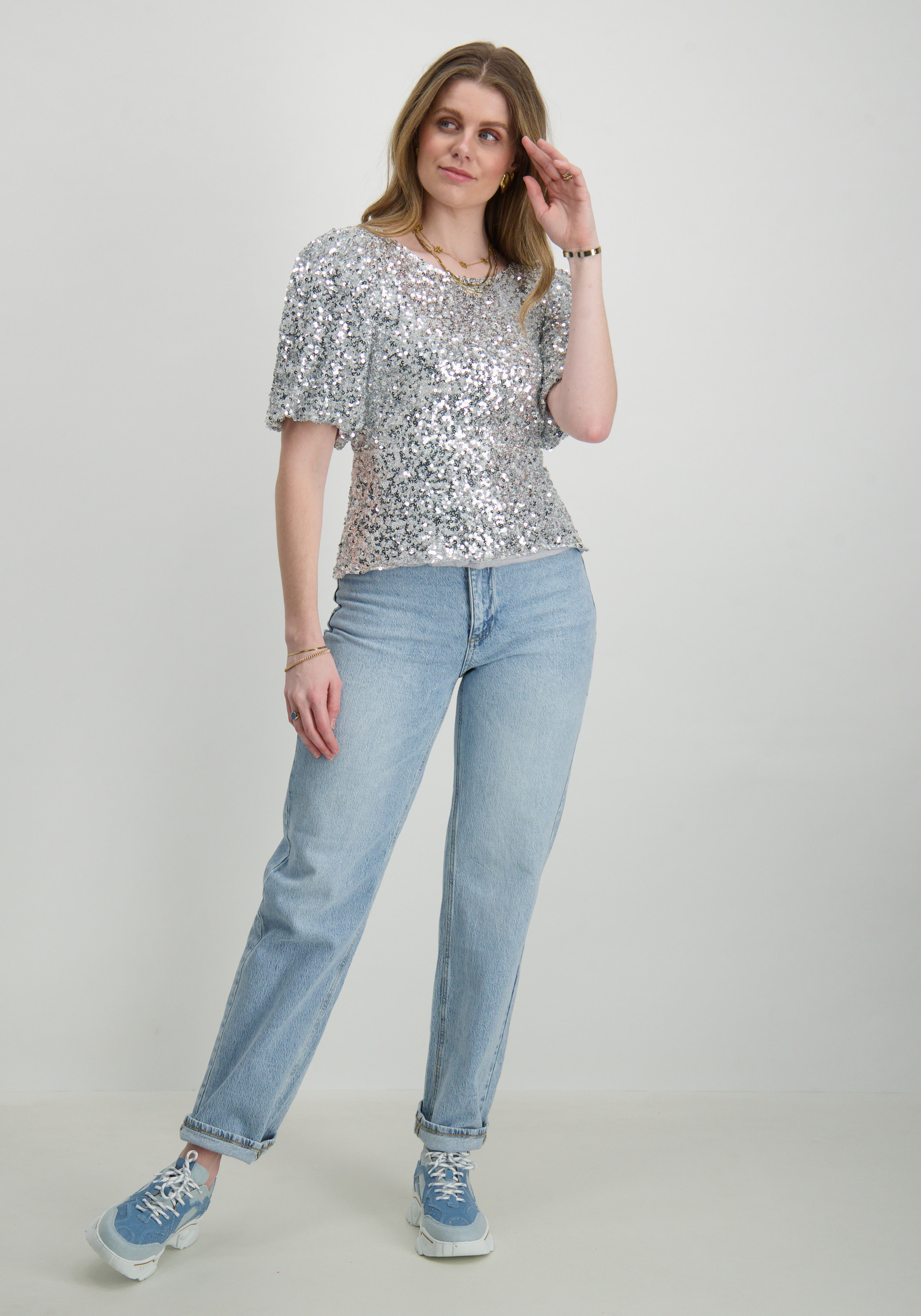 Harper & Yve Top Marsja DW24P603 Zilver