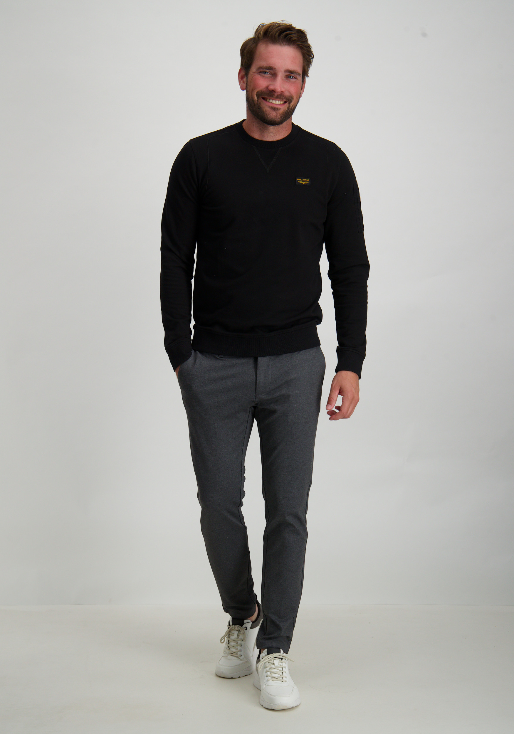 PME Legend Sweater Airstrip PLS0000431 Zwart