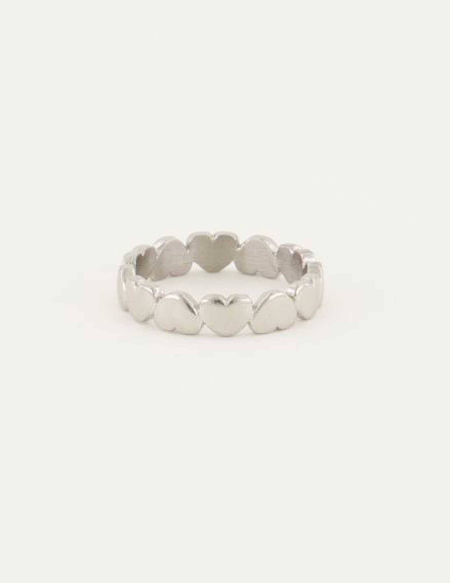 My Jewellery Ring hartjes MJ05303 Zilver