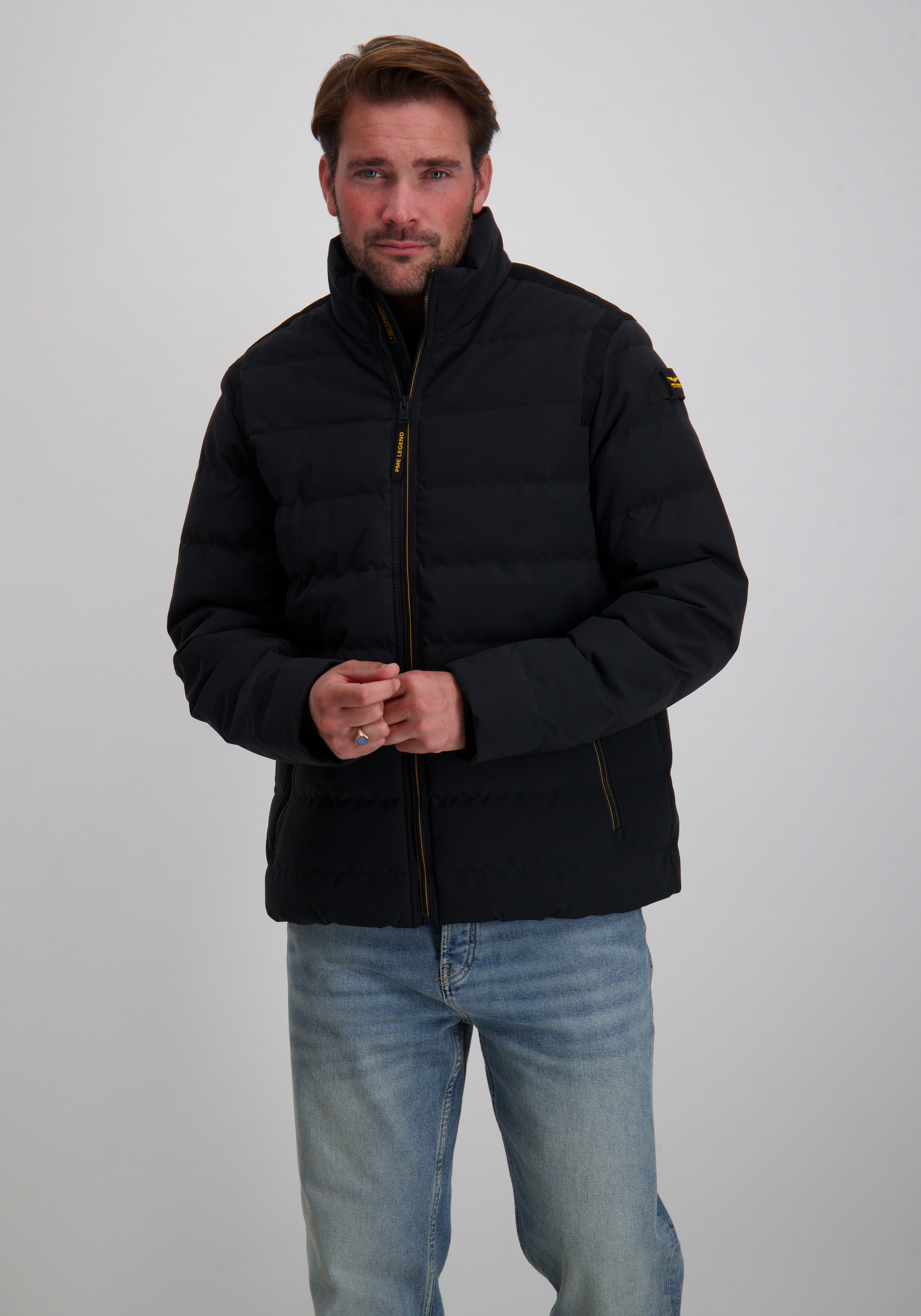 PME Legend Winterjas Freightyet PJA2508114 Zwart