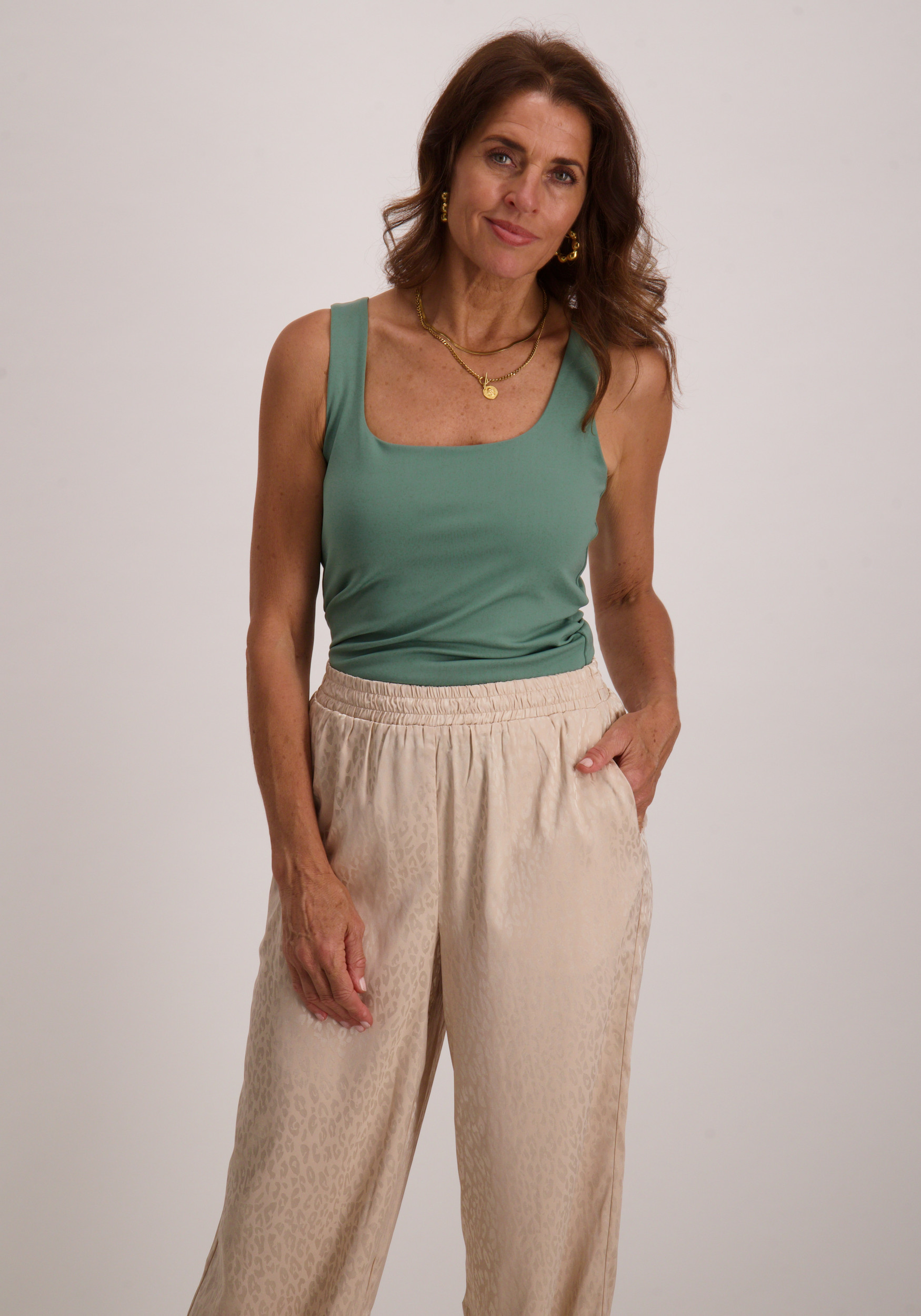 Vero moda Top Million reversible 10305800 Donker groen