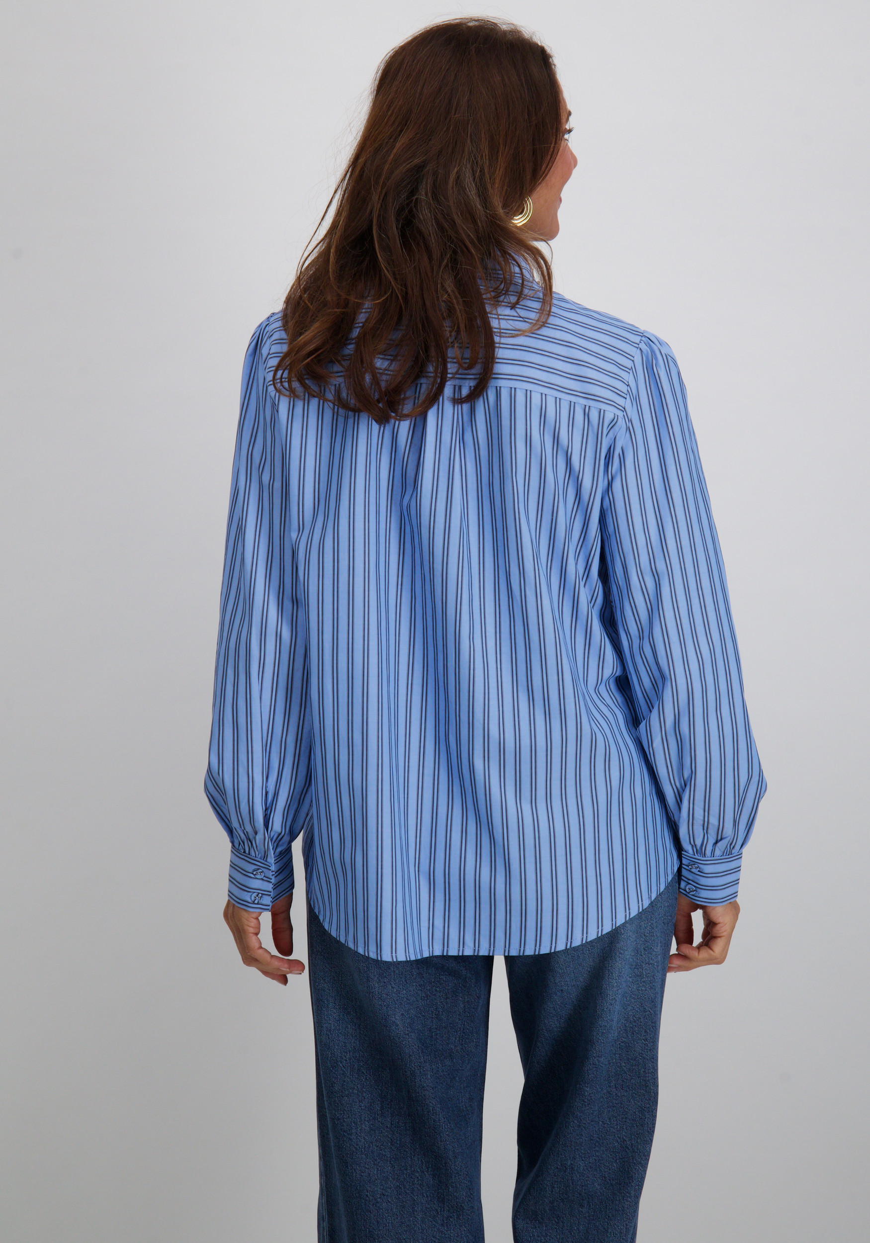 Aaiko BV Blouse Fenne Strass VIS 525 Licht blauw