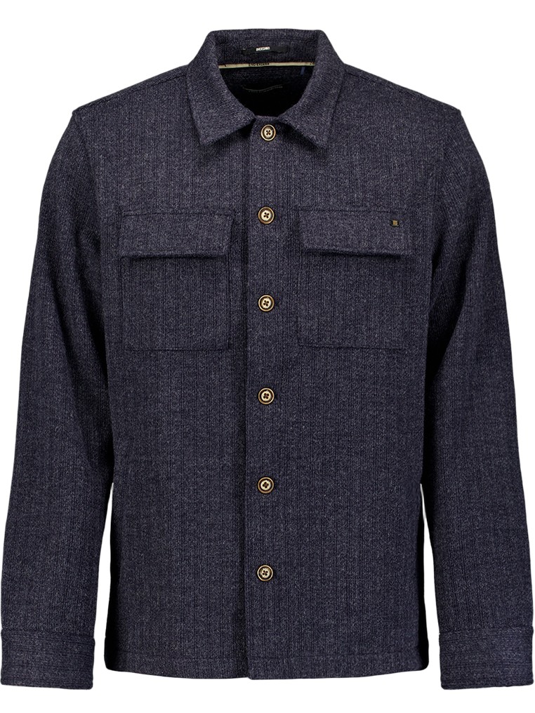 No Excess Overshirt 33510921SN Donker blauw