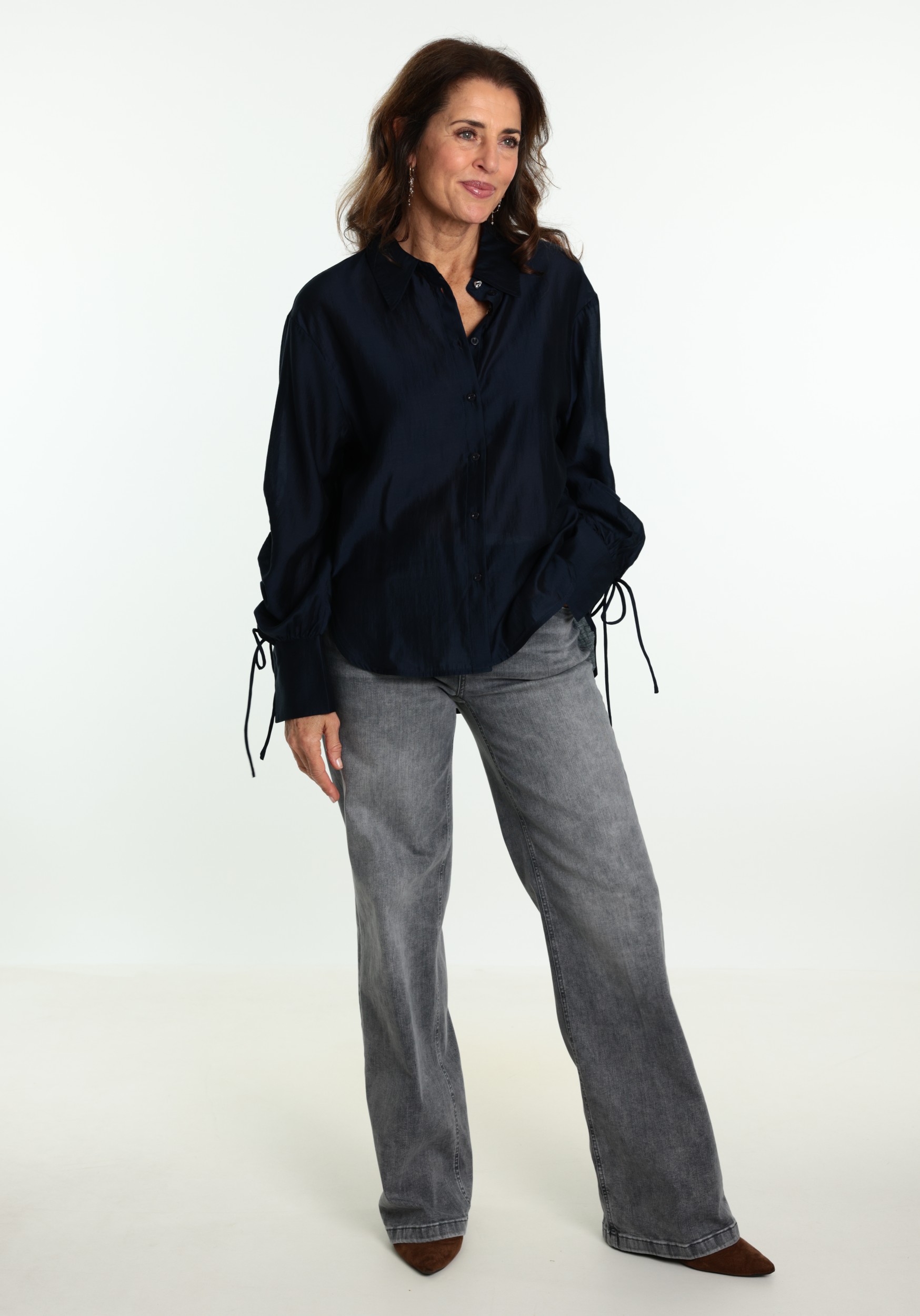 Aaiko BV Blouse MAREL LYO 512 Donker blauw